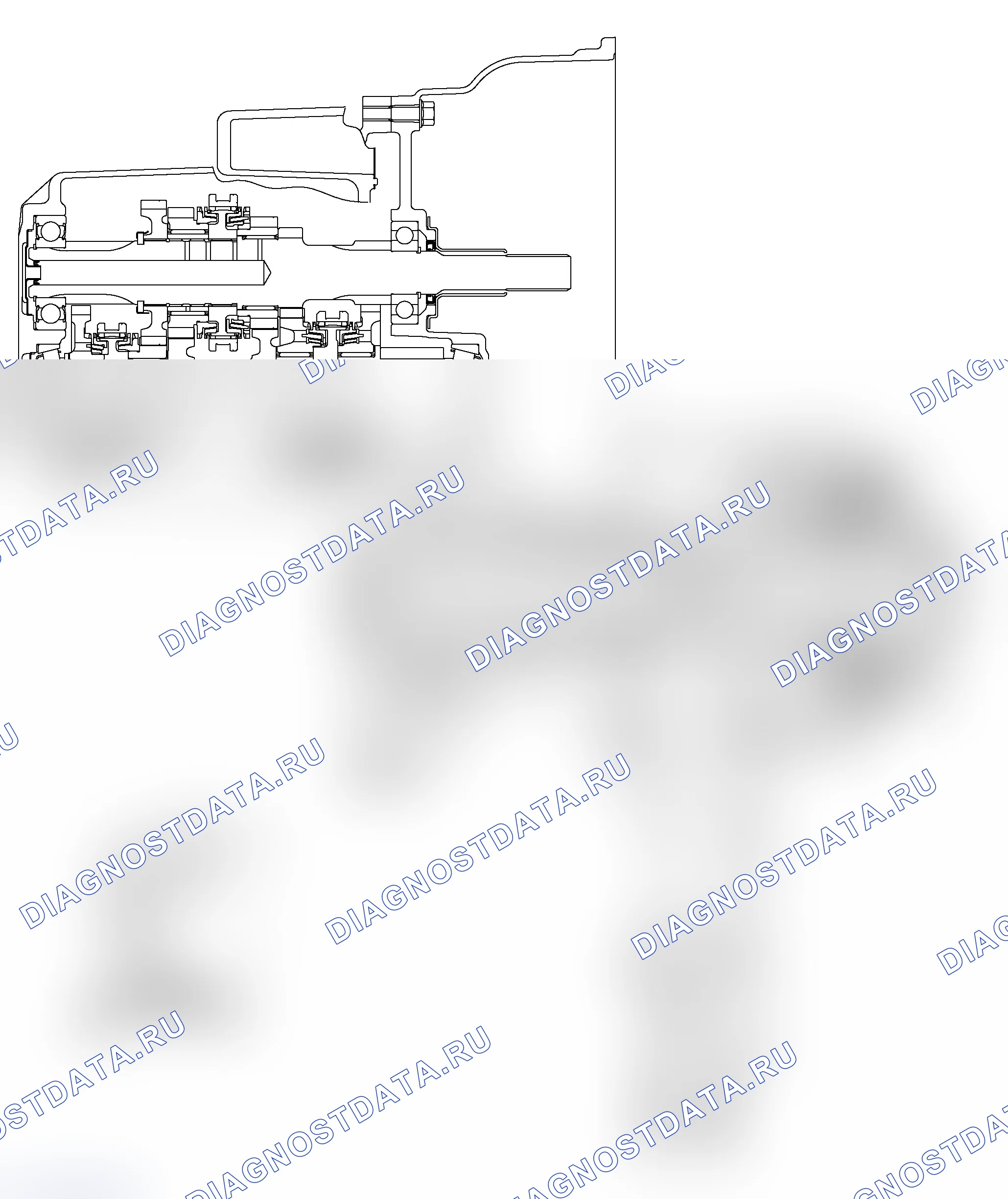 Рис. 471: Разрез. Mitsubishi Lancer Ralliart IX рестайлинг