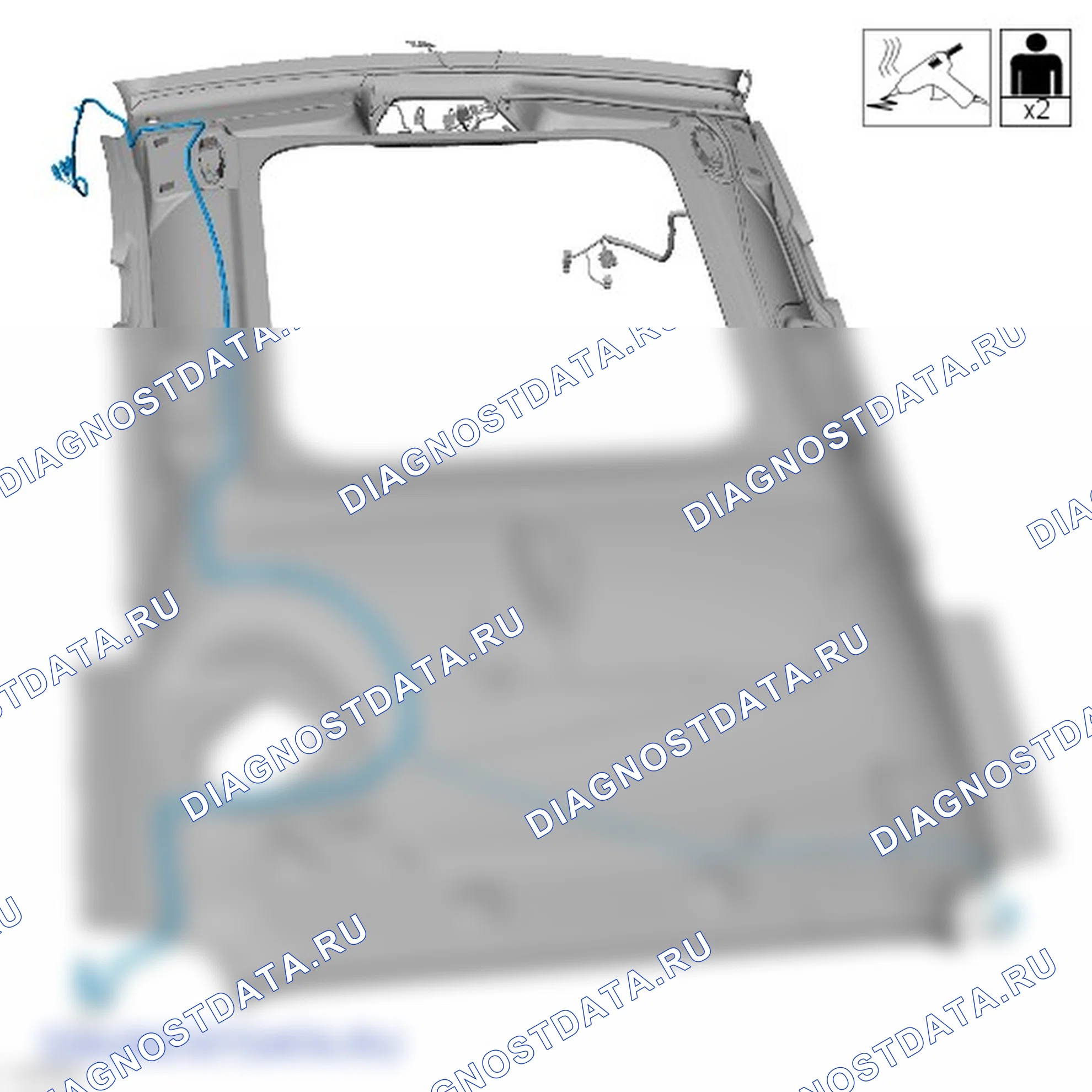Как снять и установить антенный кабель аудиоблока. Ford Grand C-MAX II