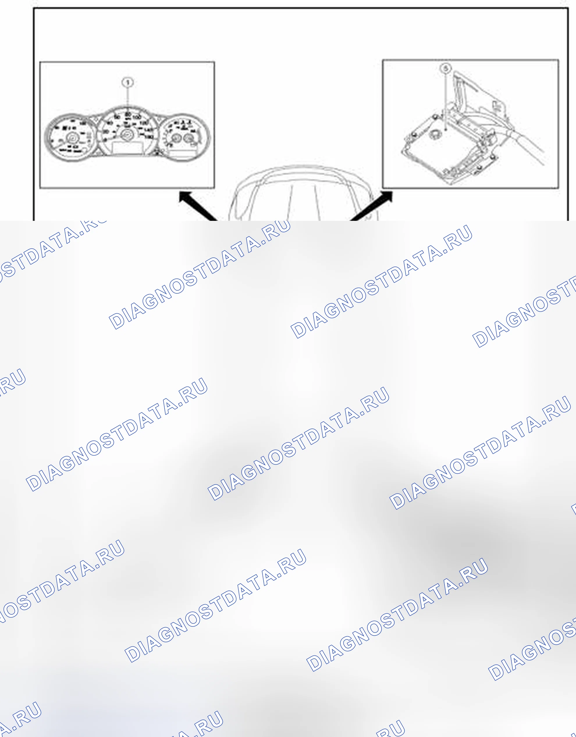 Рис. 471: Расположение компонентов. Nissan Altima L32 рестайлинг