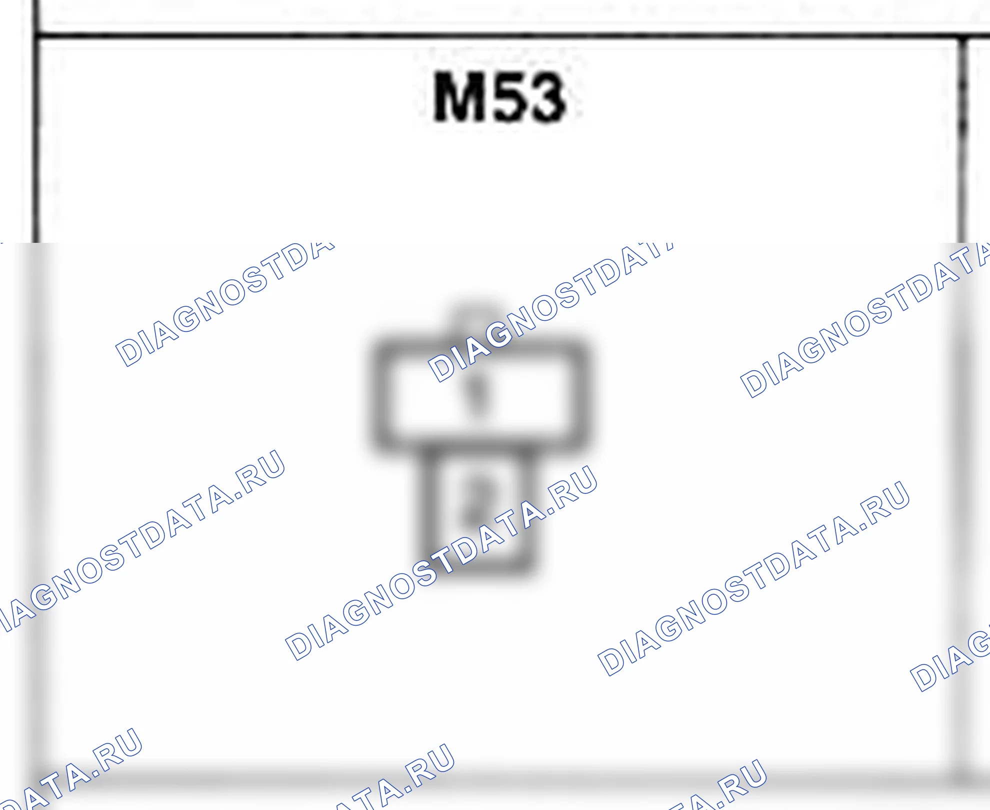 Распиновка разъёма M53 — основного жгута. Hyundai Atos MX