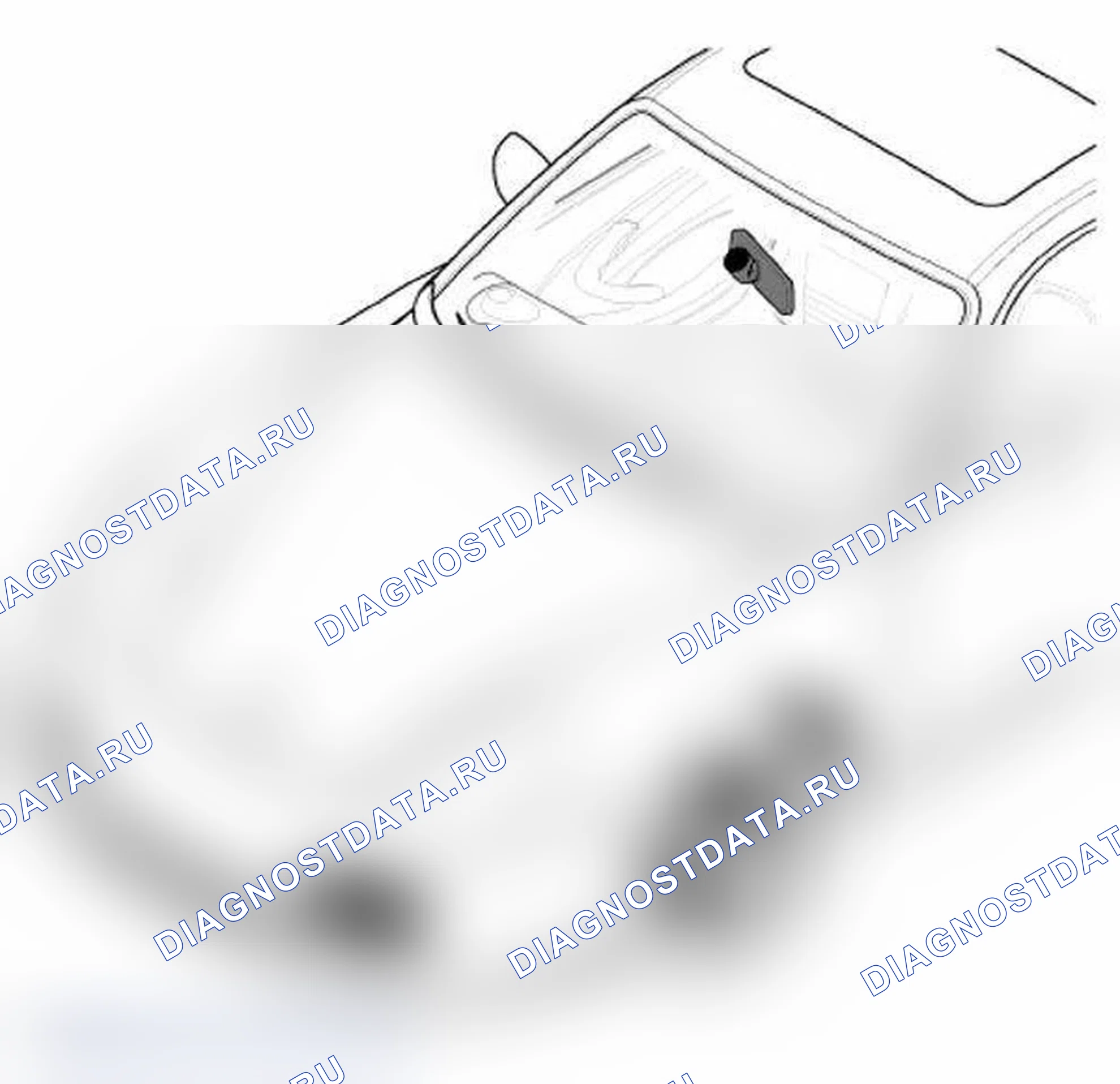 Рис. 9: Снятие и установка внутреннего зеркала заднего вида. Porsche 911 GT3 996 рестайлинг