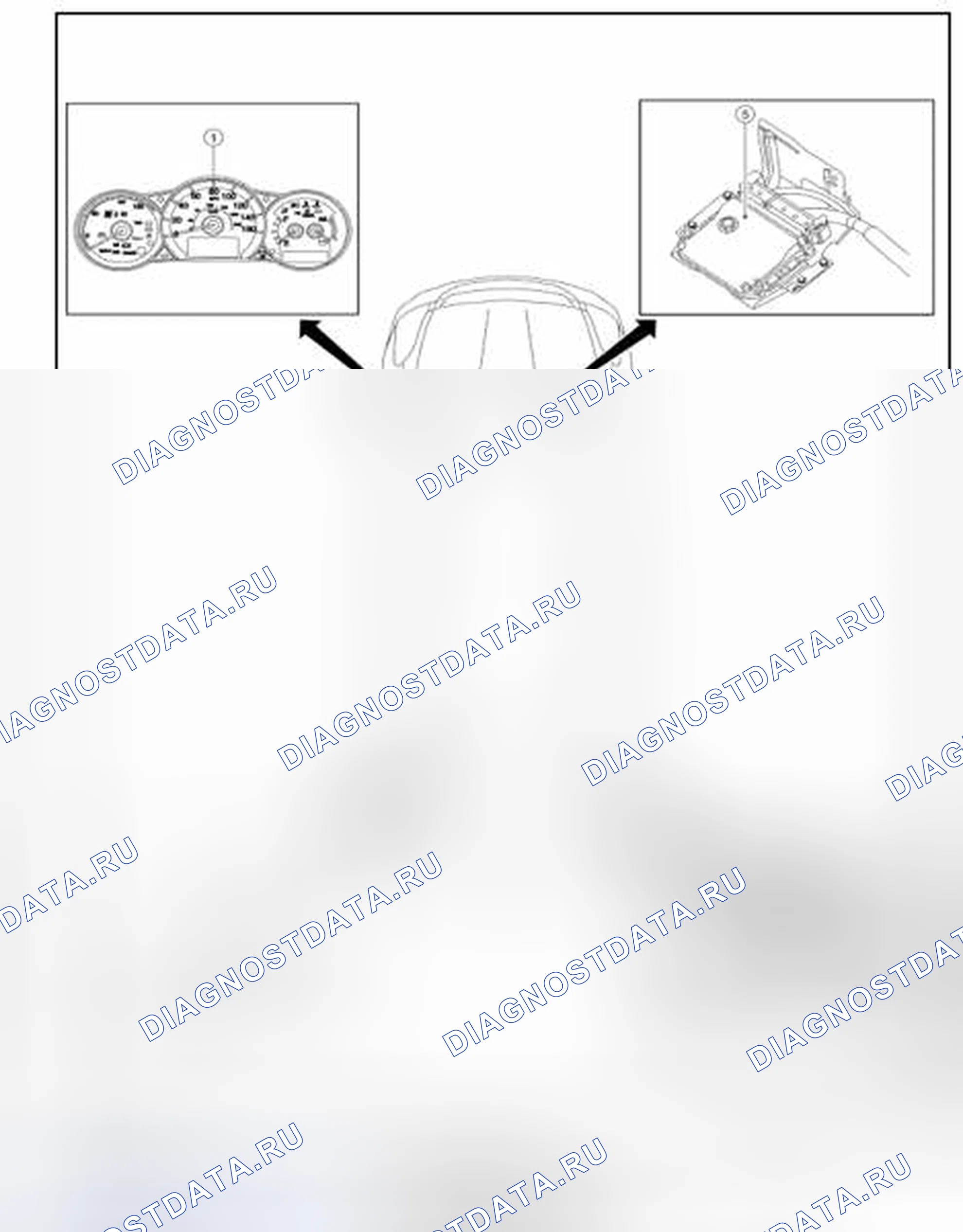 Рис. 475: Расположение компонентов. Nissan Altima L32 рестайлинг
