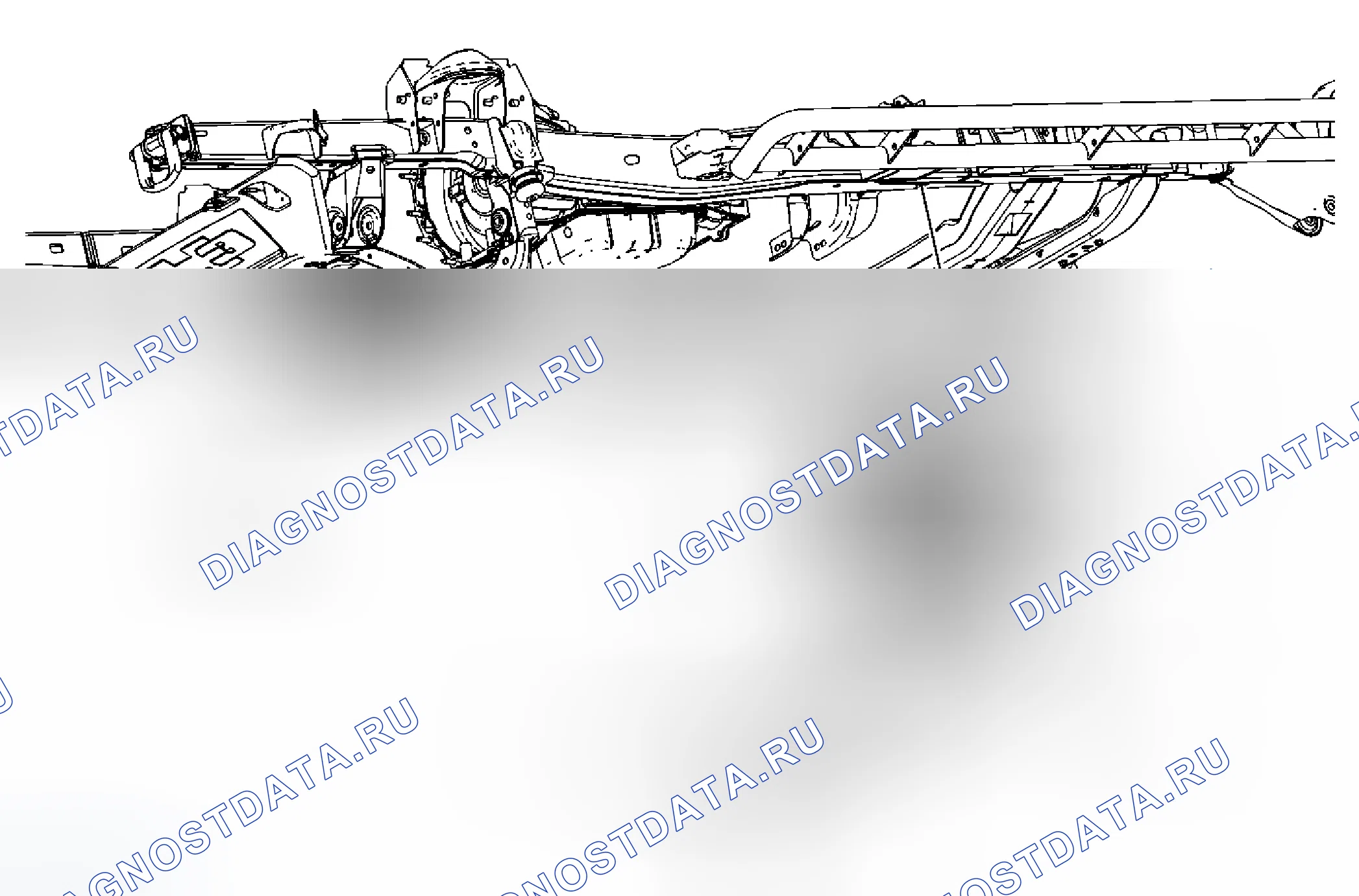 Рис. 6: Замена раздаточной коробки в сборе. Hummer H3 I
