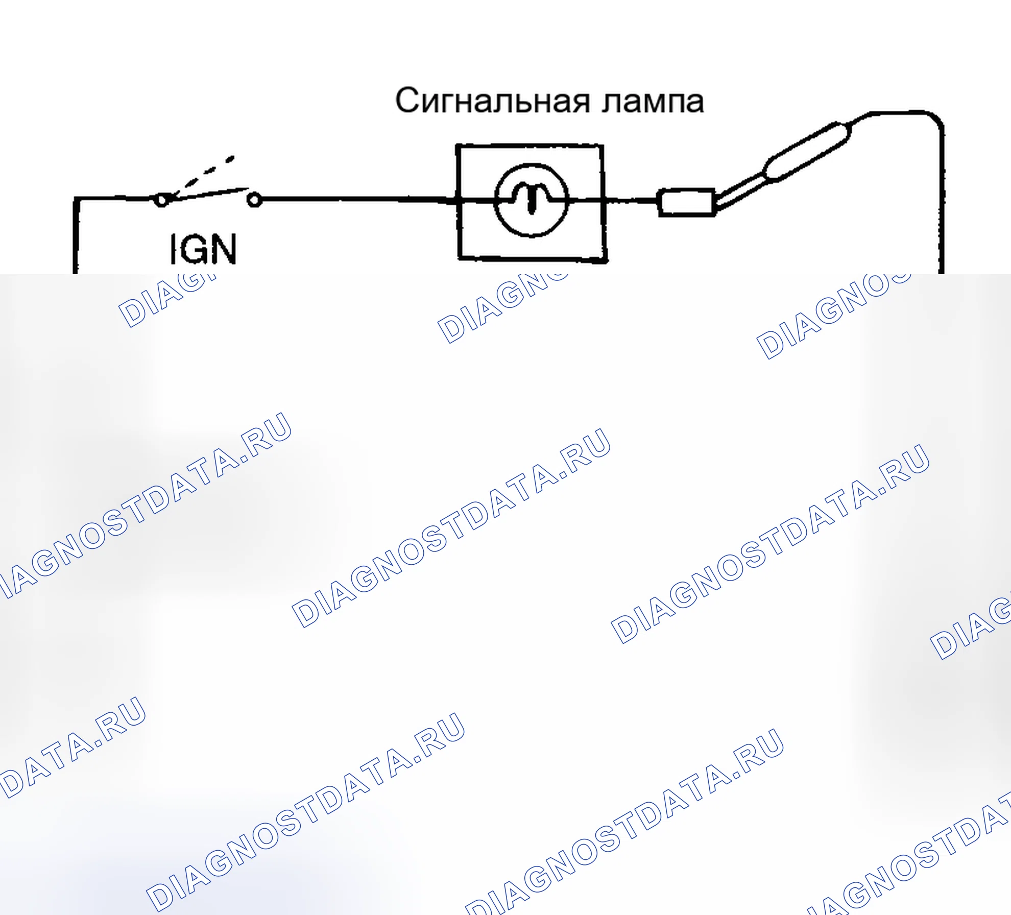 Рис. 9: СИГНАЛЬНАЯ ЛАМПА ДАВЛЕНИЯ МАСЛА. Hyundai Tiburon II