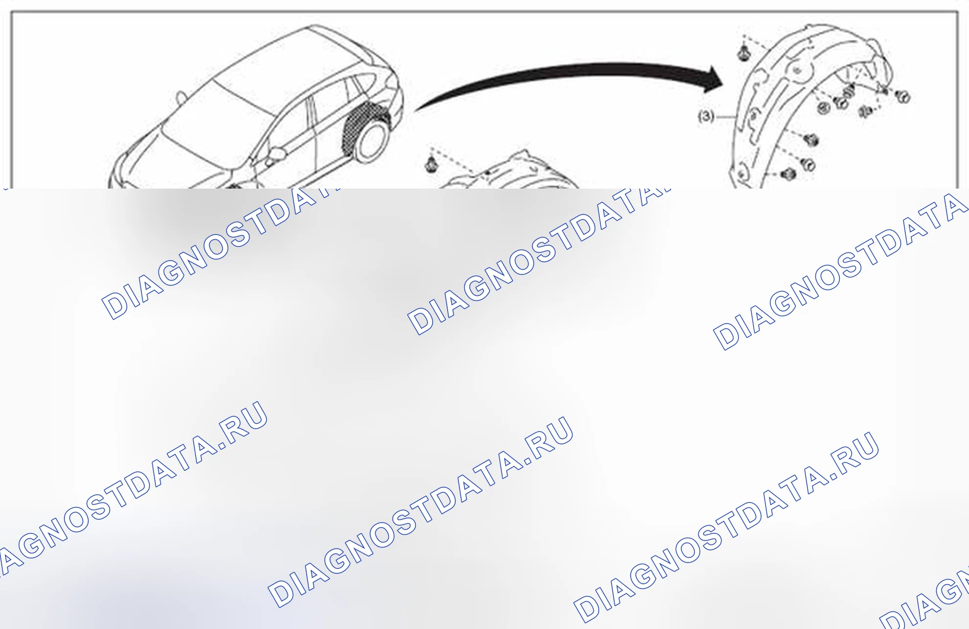 Рис. 17: ЗАЩИТА ОТ БУРОВОГО РАСТВОРА. Subaru Impreza GK