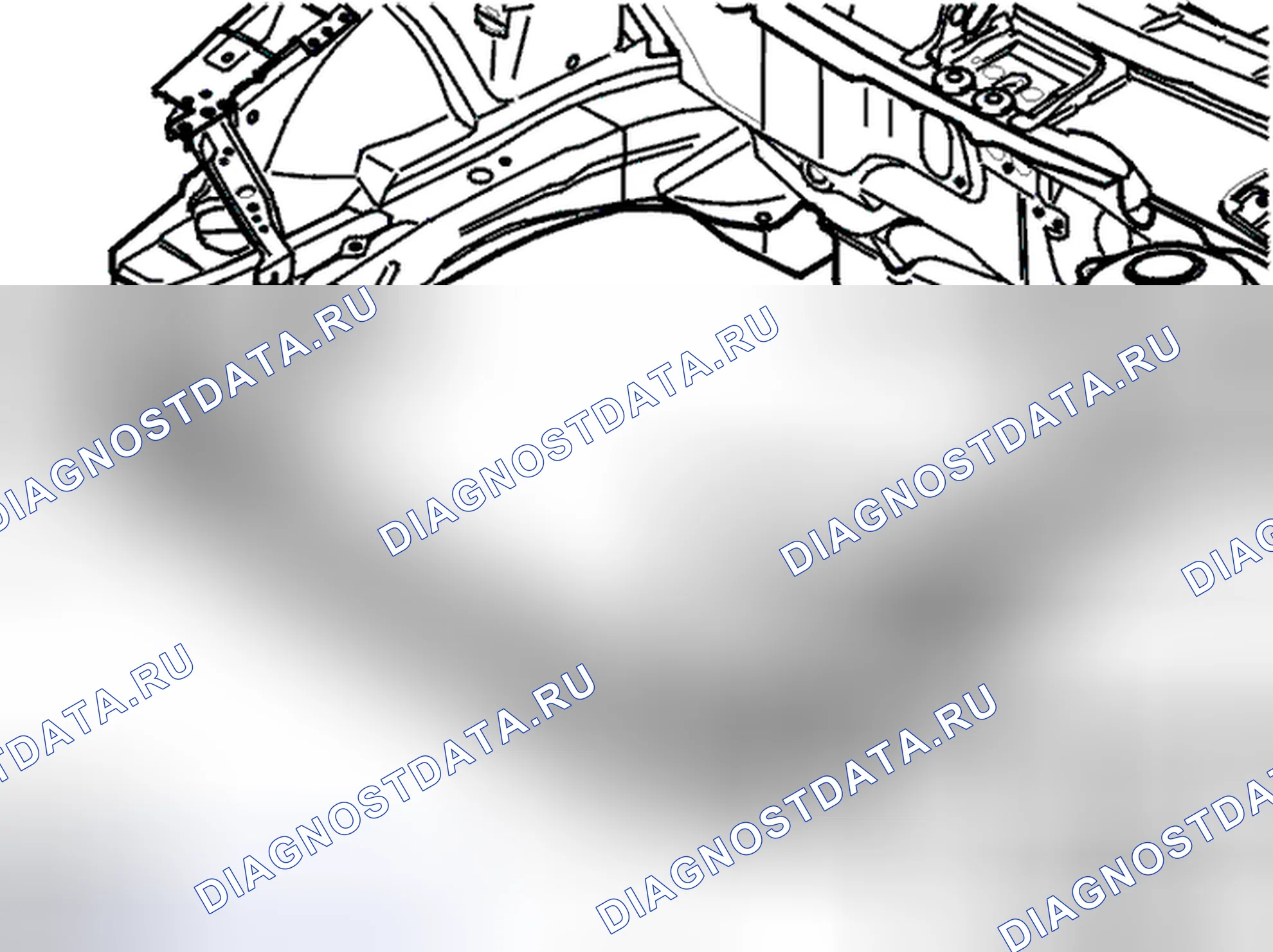 Рис. 207: Направляющая бампера, передняя часть, замена. Volvo S80 I