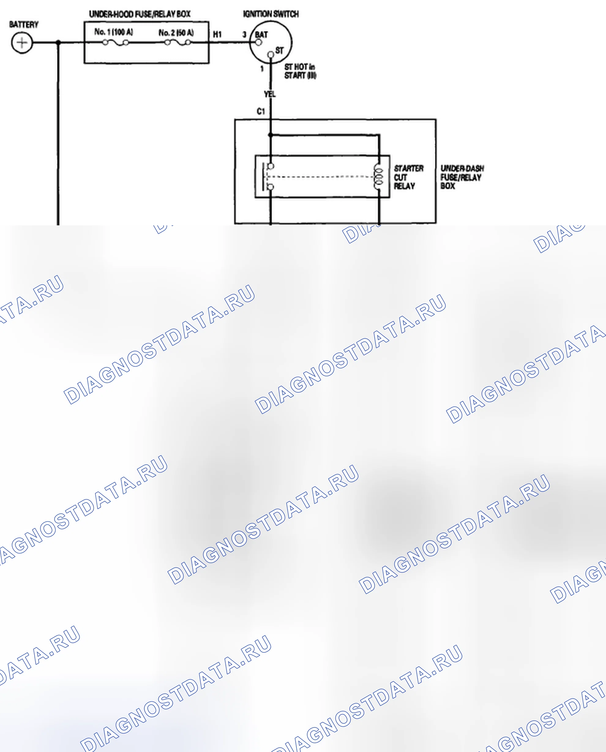 Рис. 2: Принципиальная схема. Acura CSX I