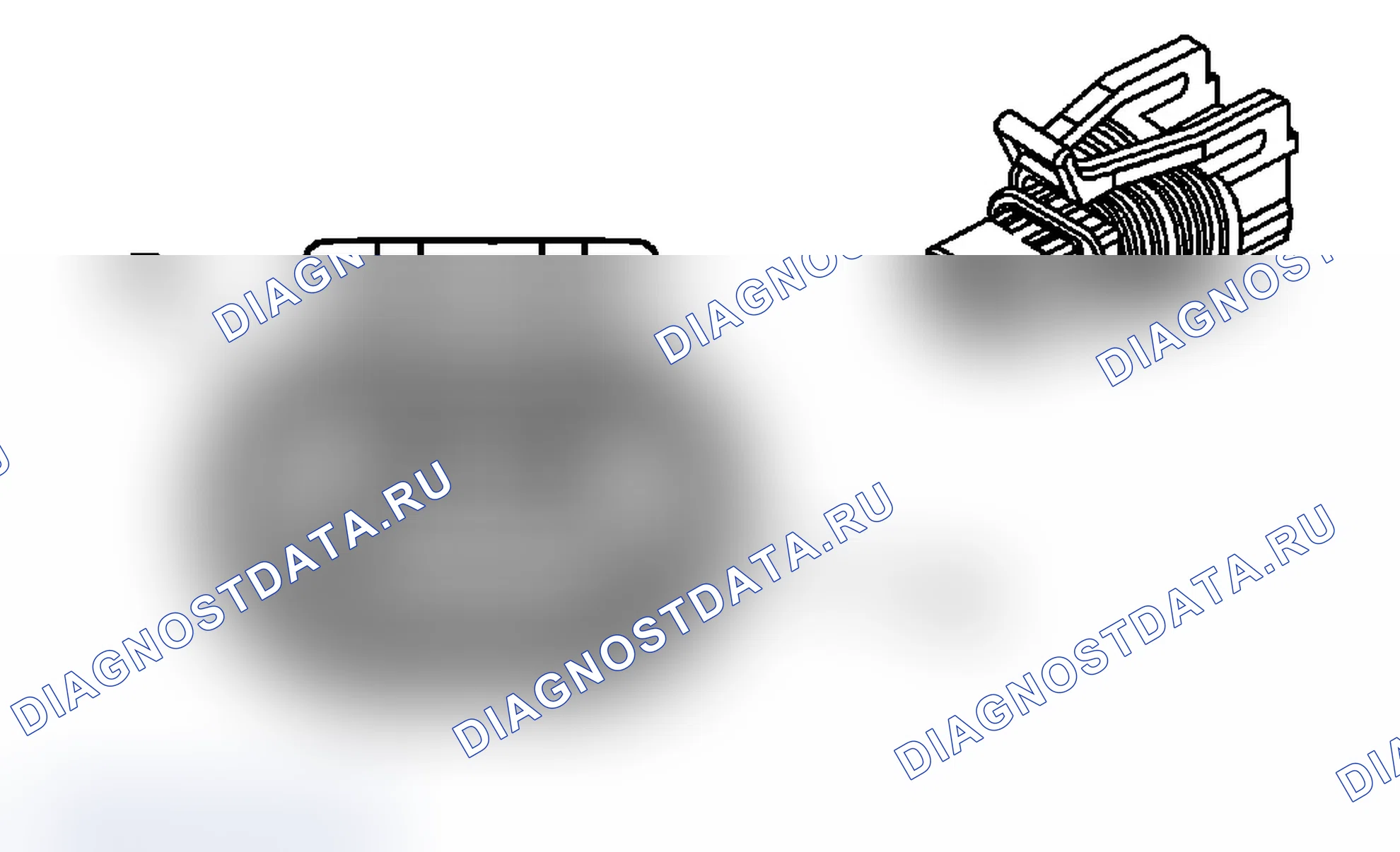 Рис. 34: Входной датчик скорости автоматической коробки передач (AT ISS) - 4.8L и 6.0L. Chevrolet RV Cutaway G3500 