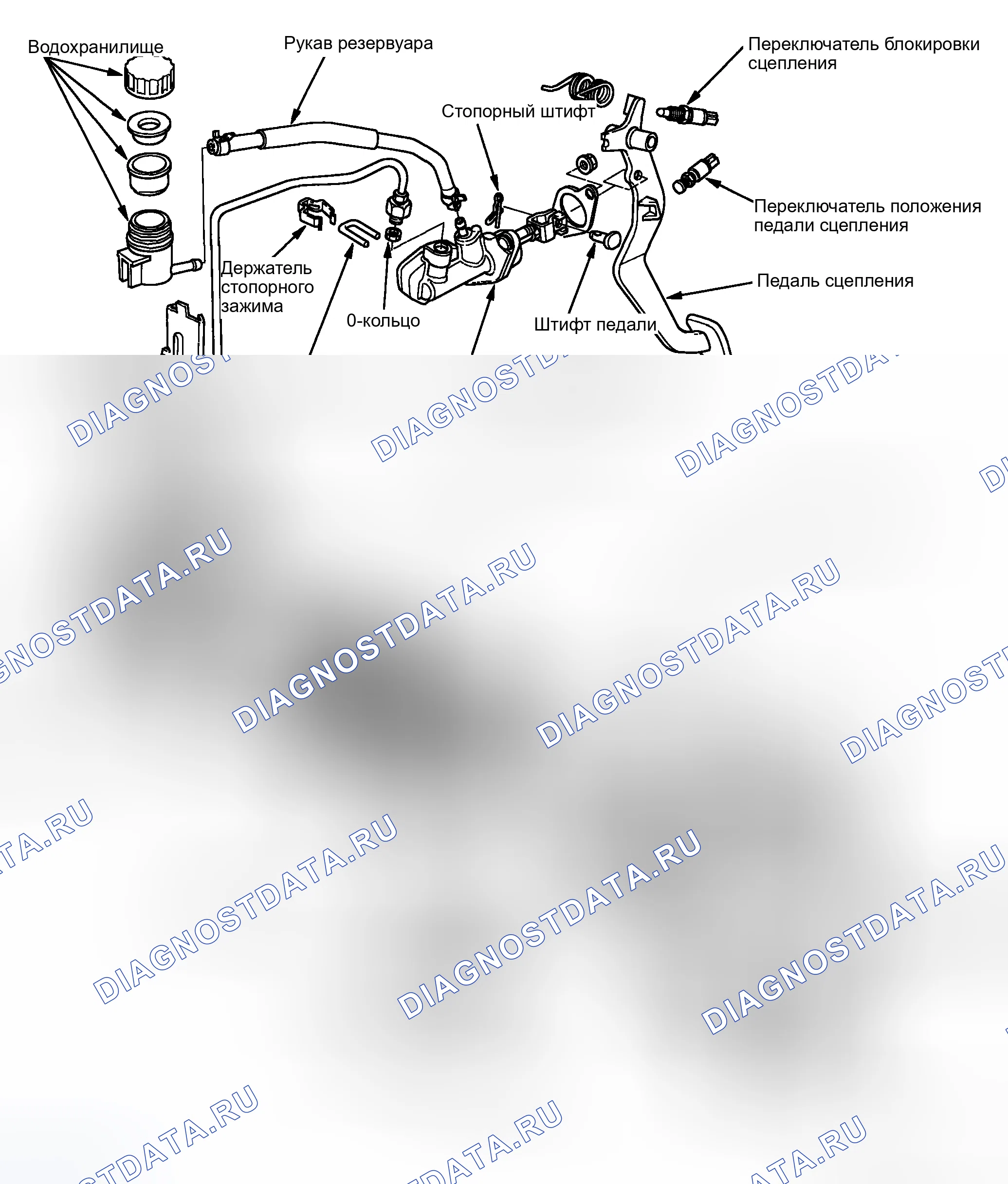 Рис. 2: Индекс расположения компонентов. Honda CR-V II рестайлинг