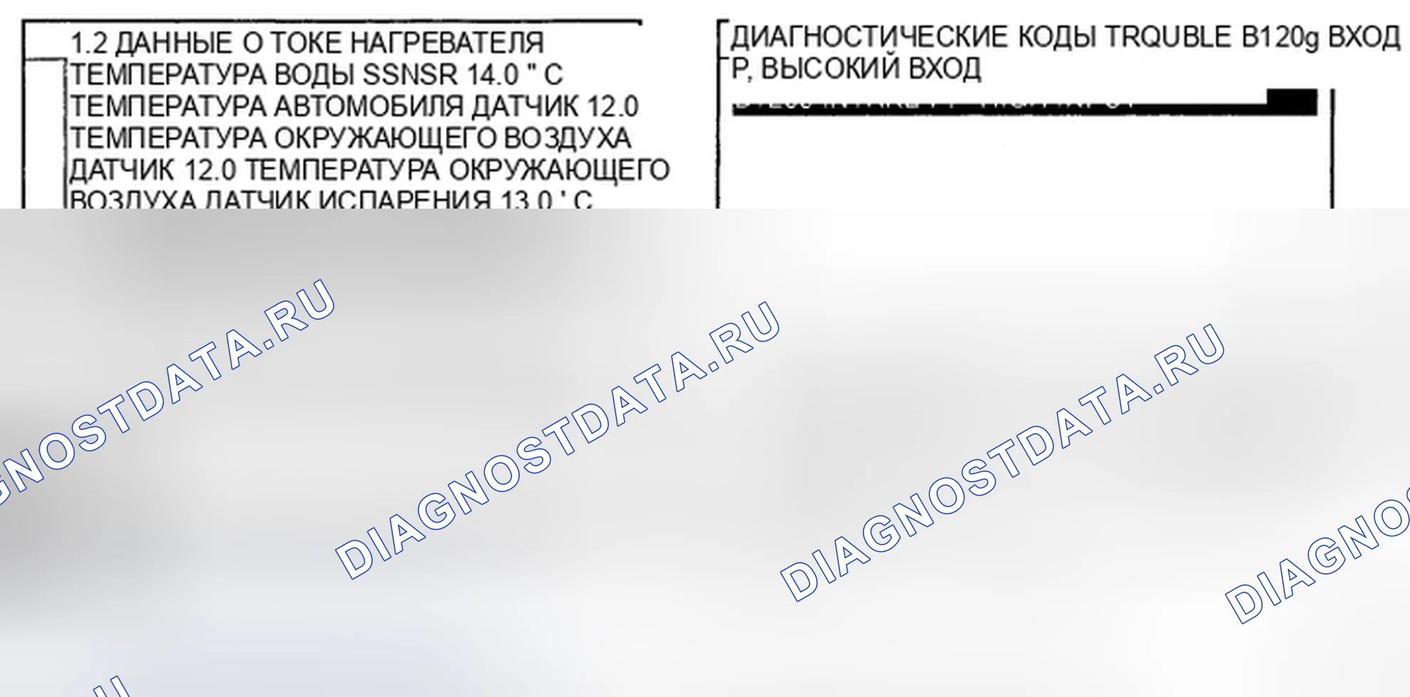 Рис. 4: МОНИТОРИНГ ДАННЫХ SCANTOOL. Hyundai Elantra IV