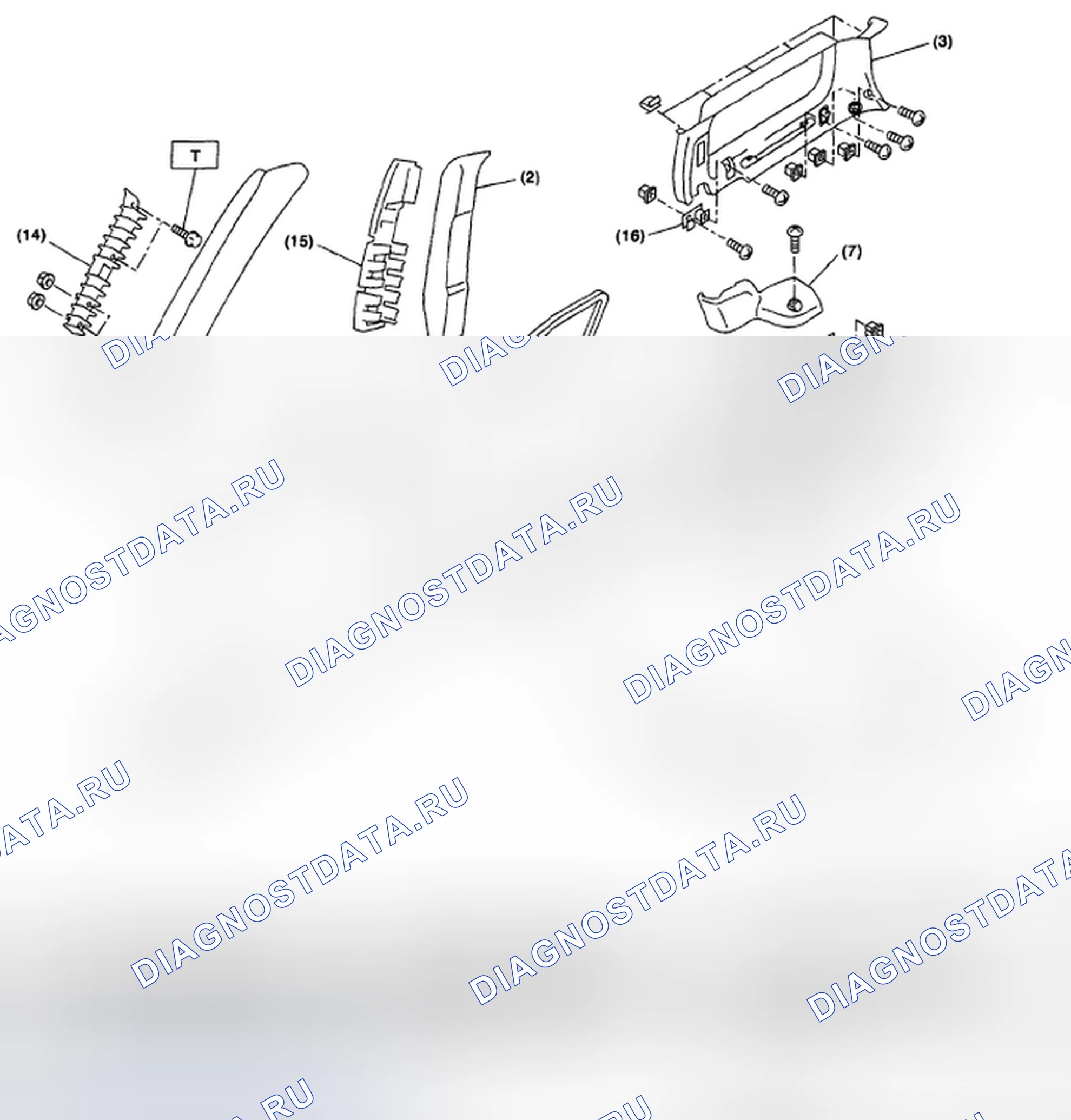 Рис. 28: ВНУТРЕННЯЯ ОТДЕЛКА. Honda Vezel I