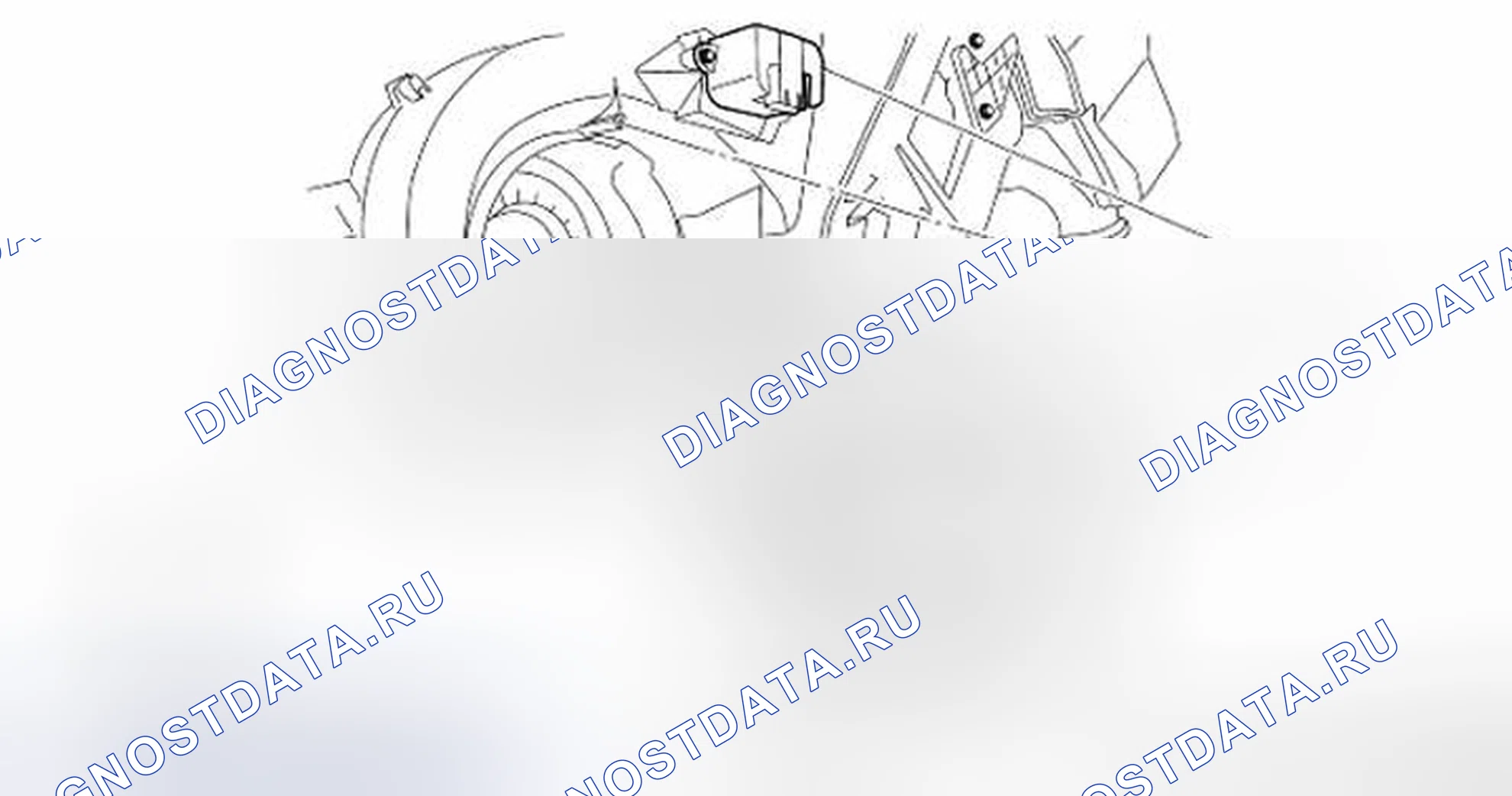 Рис. 88: Идентификация компонентов двигателя вентилятора. Nissan Pathfinder III