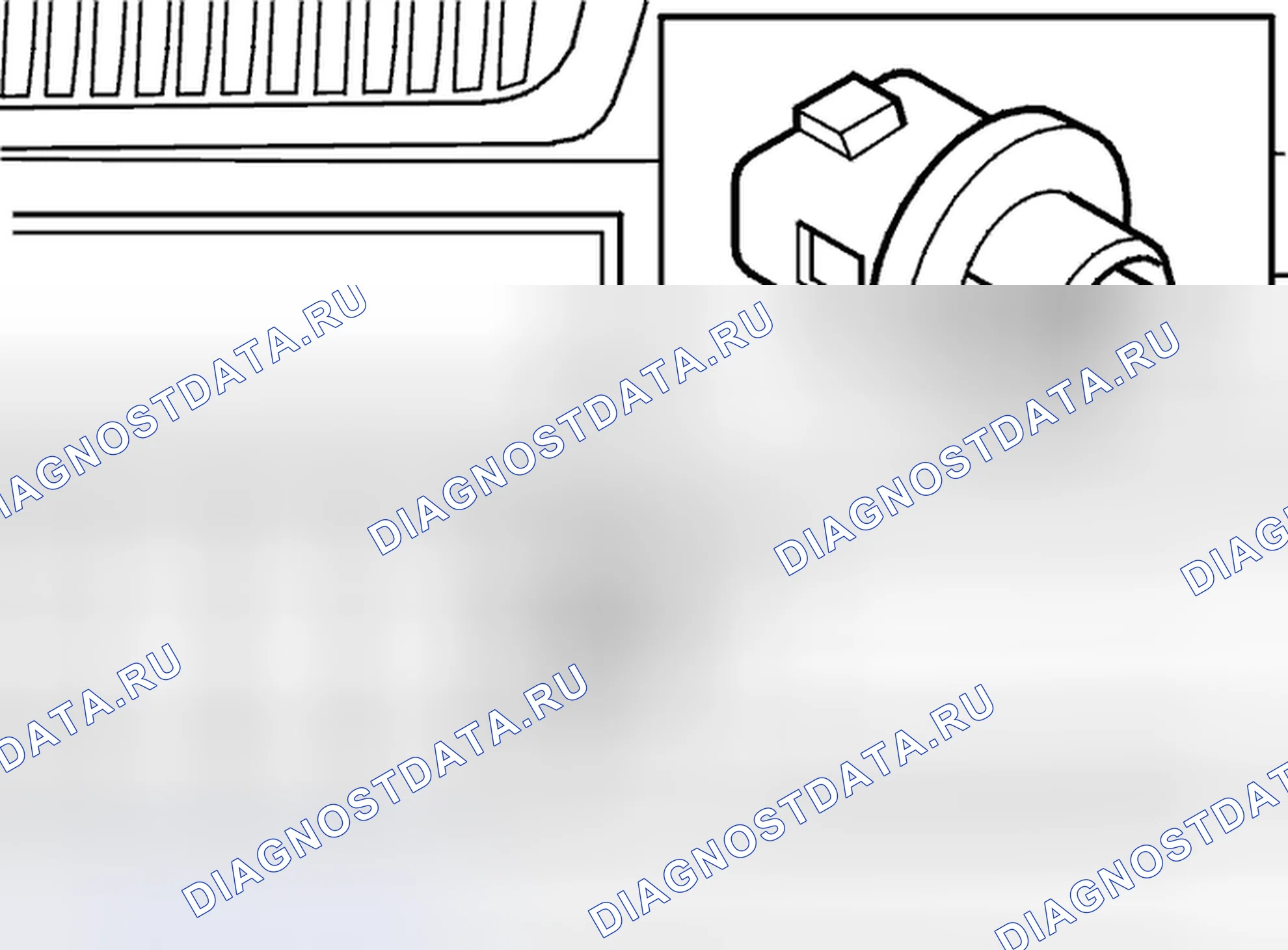 Рис. 1068: Датчик наружной температуры. Volvo C70 I