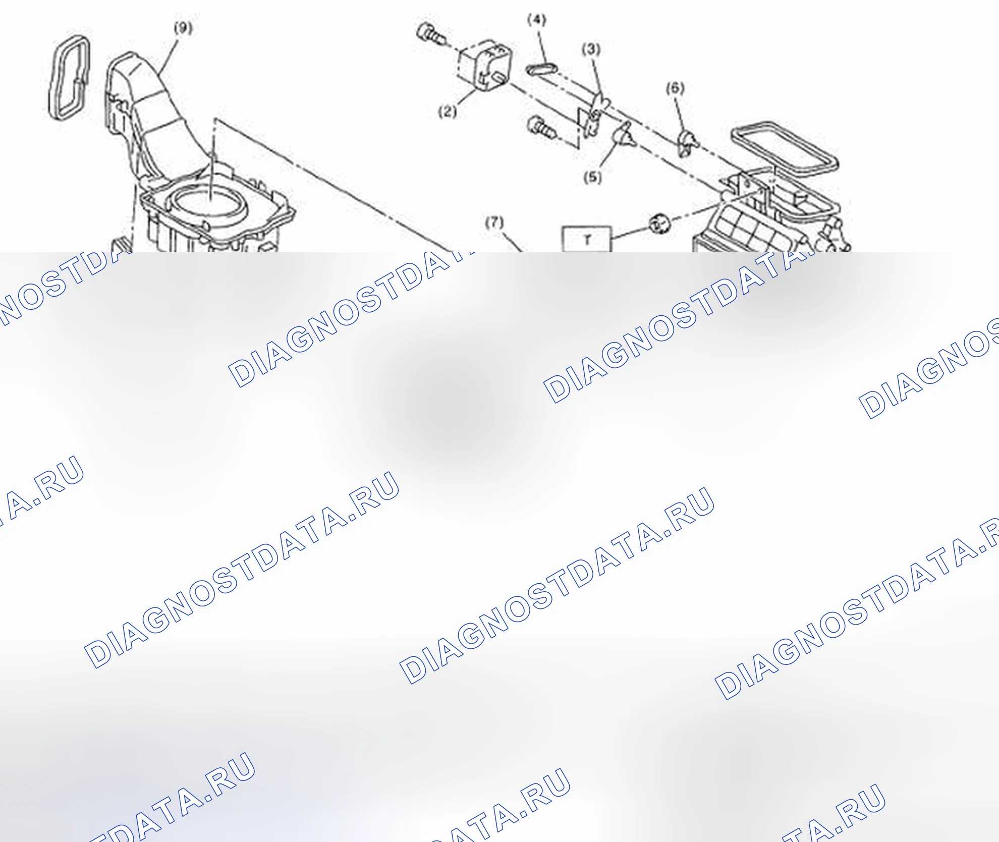 Рис. 36: БЛОК ДВИГАТЕЛЯ ВОЗДУХОДУВКИ. Subaru Impreza GD/GC/GG рестайлинг 2