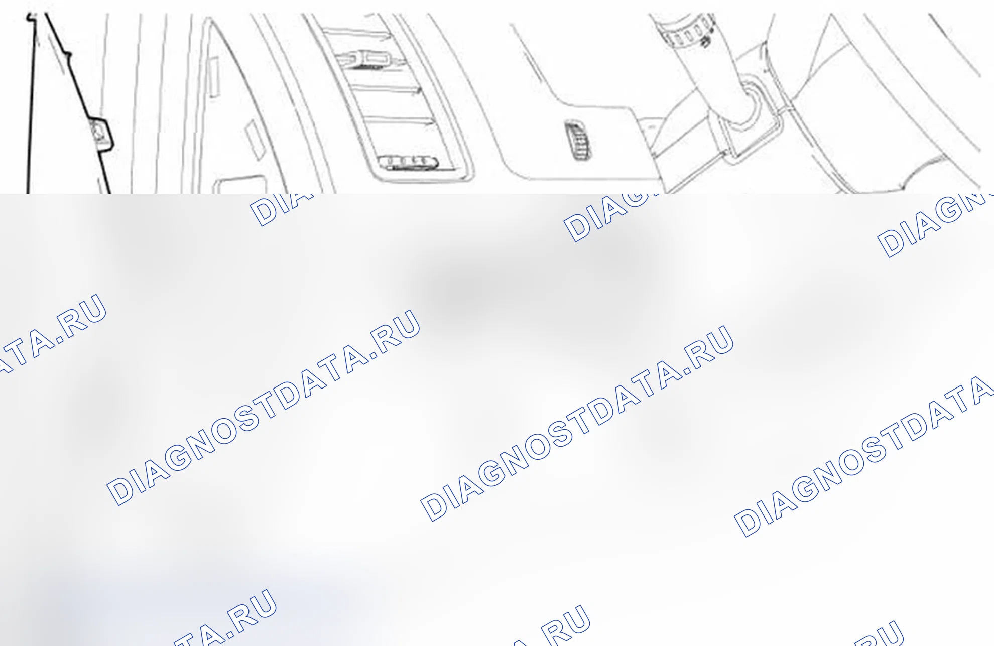 Рис. 122: Идентификация компонентов переключателя фар. Mercury Mariner II рестайлинг
