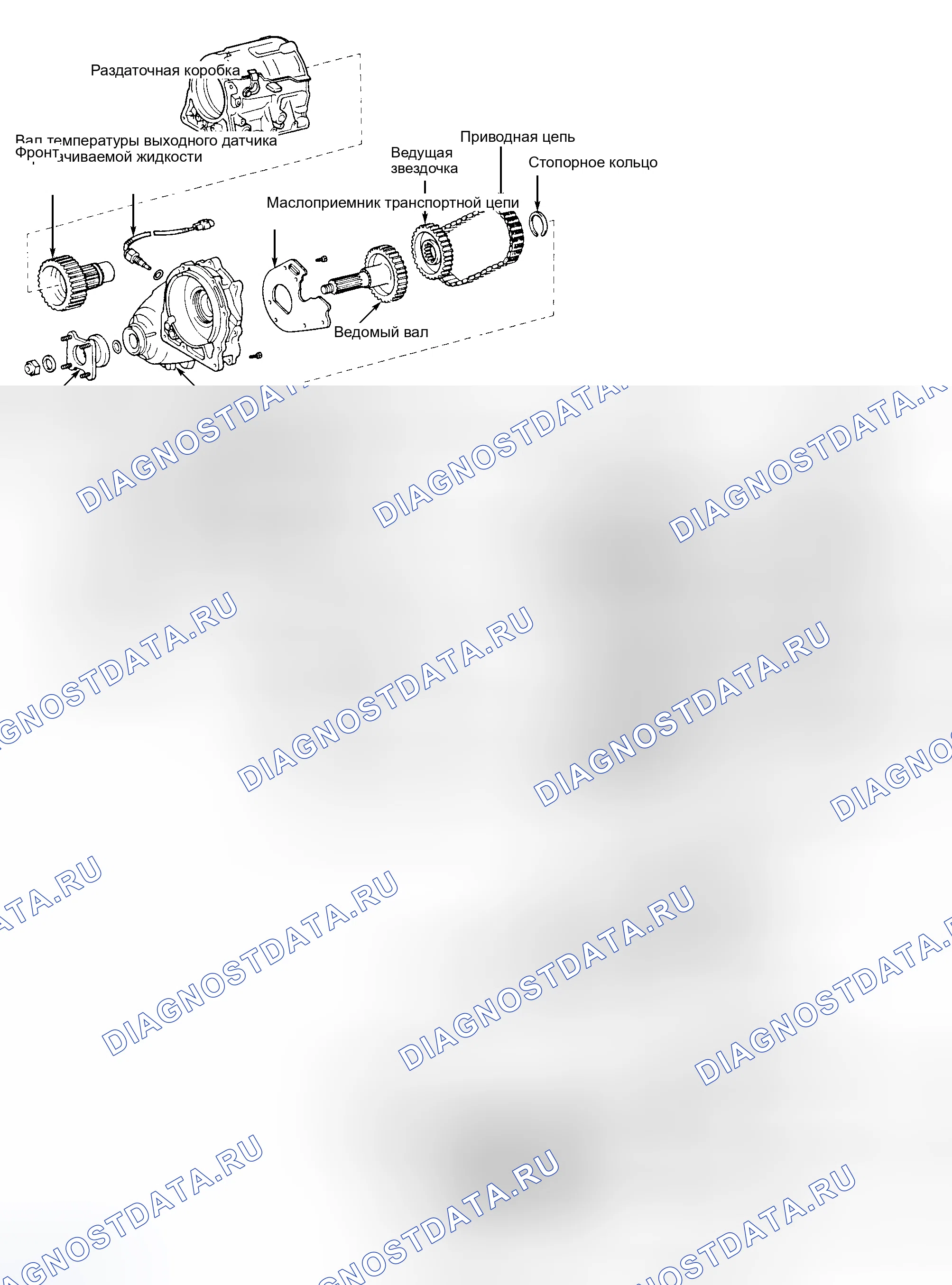 Рис. 107: РАЗБОРКА КОРОБКИ ПЕРЕДАЧ. Toyota Land Cruiser 70