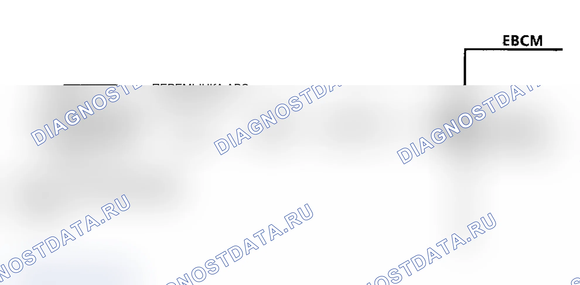 Рис. 18: Код A021, схема, скорость левого переднего колеса равна нулю. Chevrolet Lumina APV I