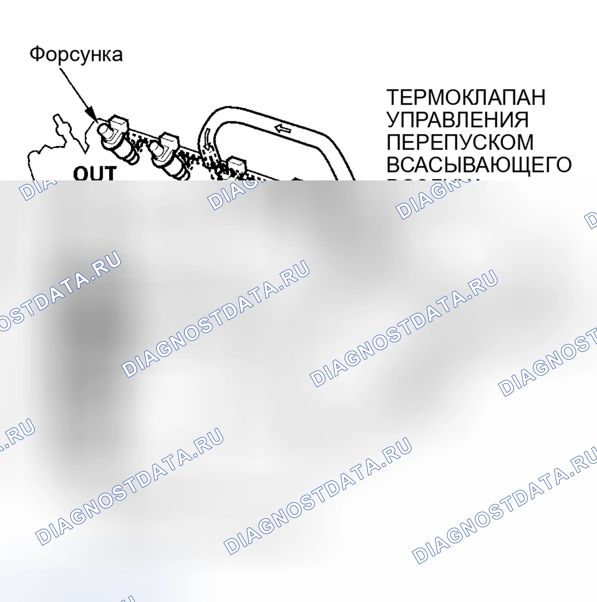 Рис. 43: Термоклапан управления перепуском всасываемого воздуха. Honda Element YH2