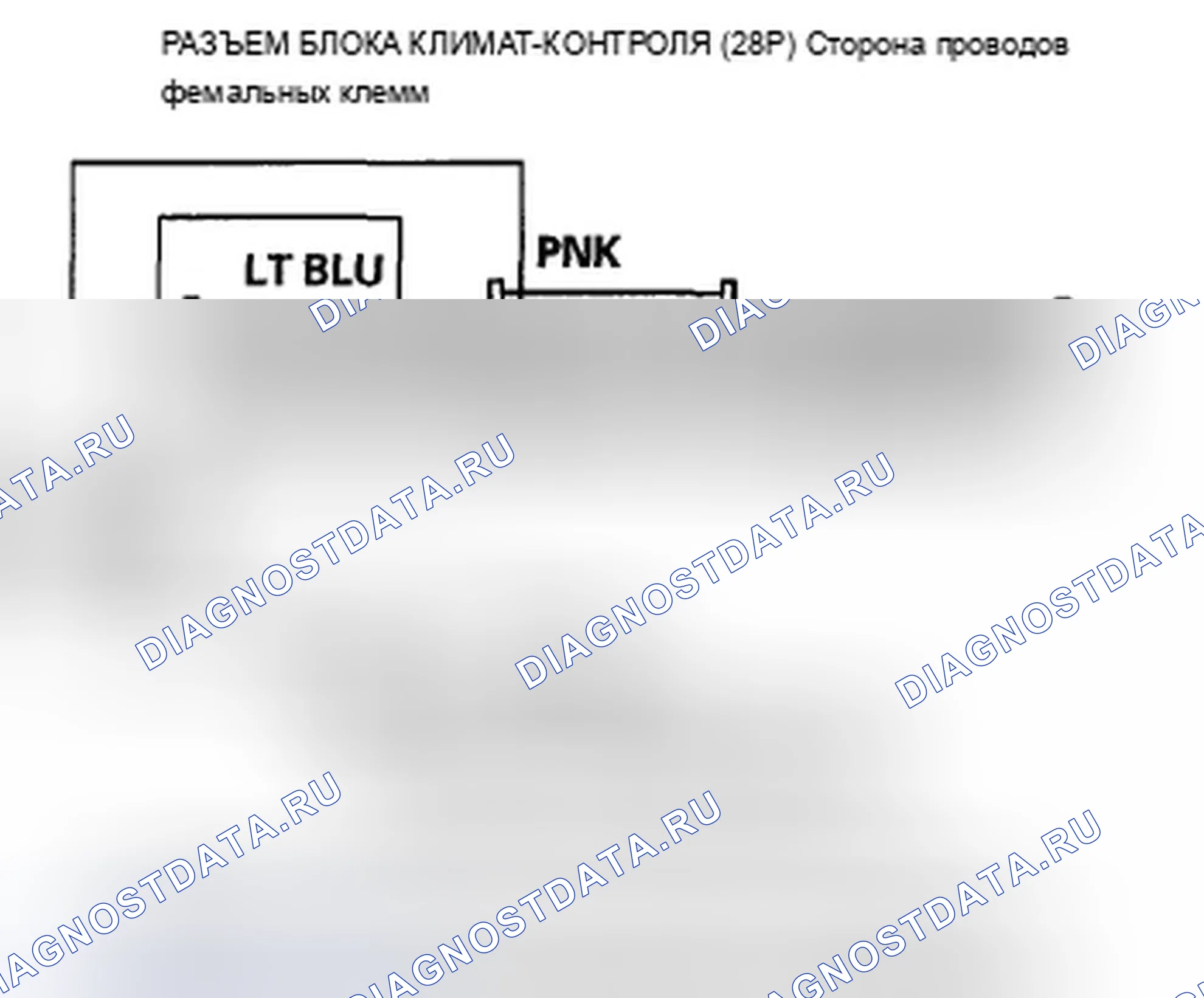 Рис. 166: Индикаторы расшифровка кода ошибки B1235 или расшифровка кода ошибки C и кондиционер ON: проблема в цепи двигателя управления смешиванием воздуха, соединение, Do. Acura TSX II