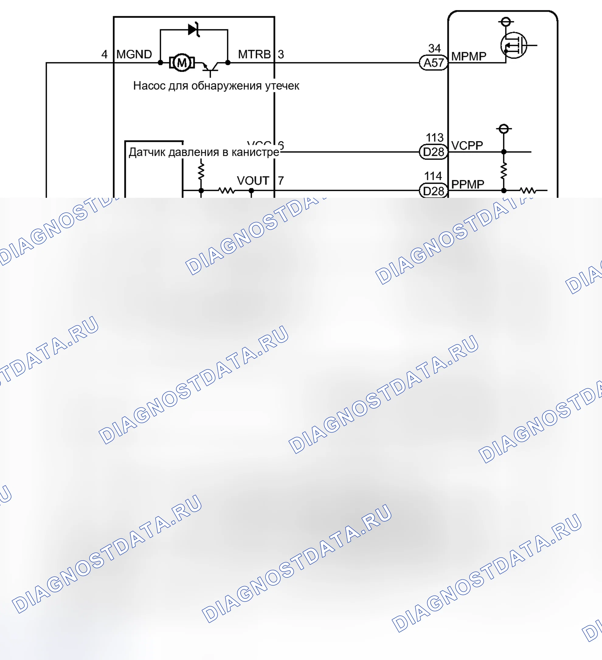 Рис. 91: электросхема. Toyota Prius V I