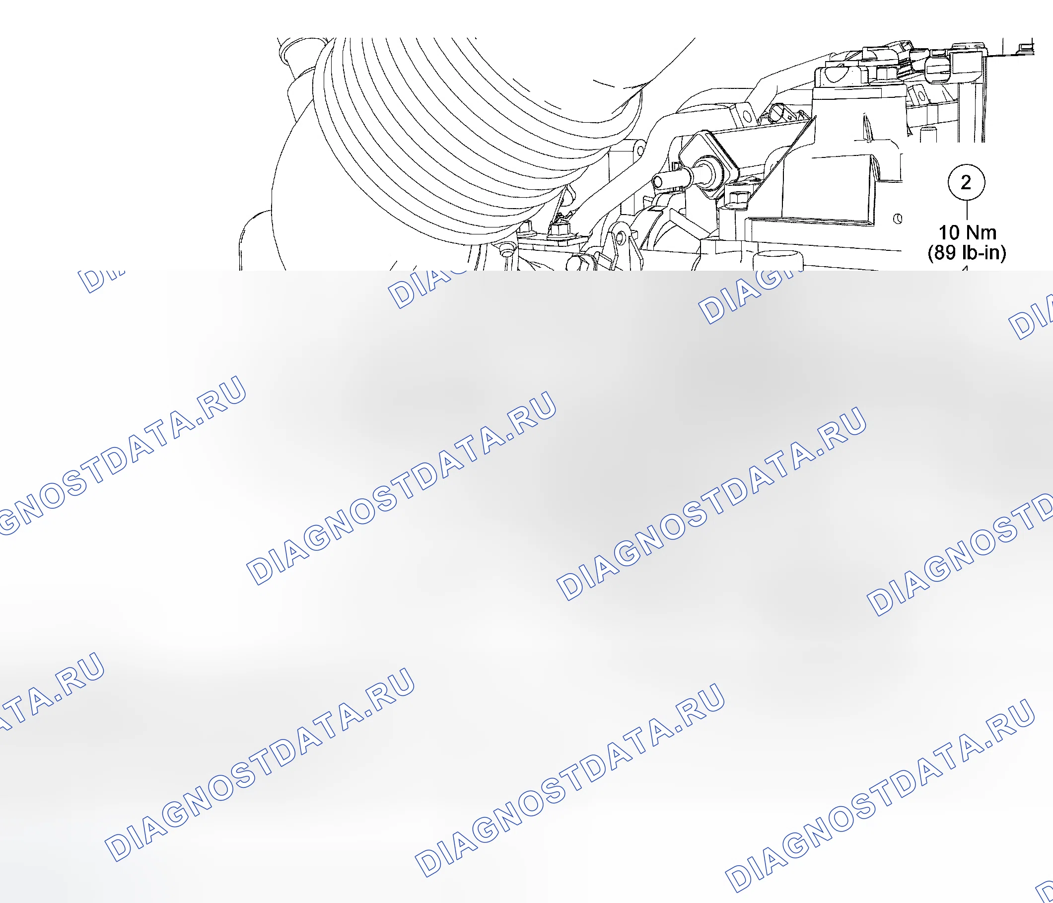 Рис. 10: Датчик положения дроссельной заслонки (Tp). Ford Escape I рестайлинг