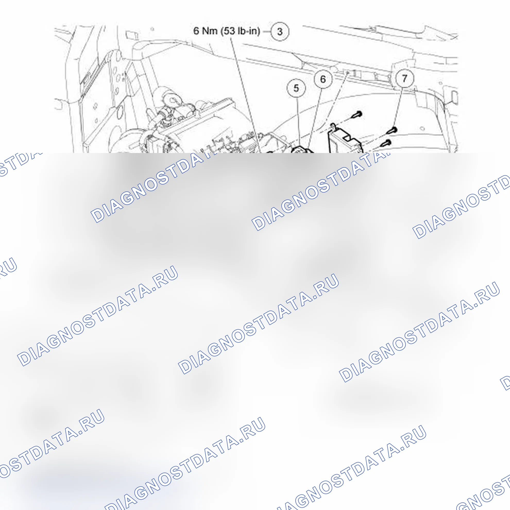 Рис. 8: Привод двери для смешивания вспомогательных температур. Ford Explorer IV