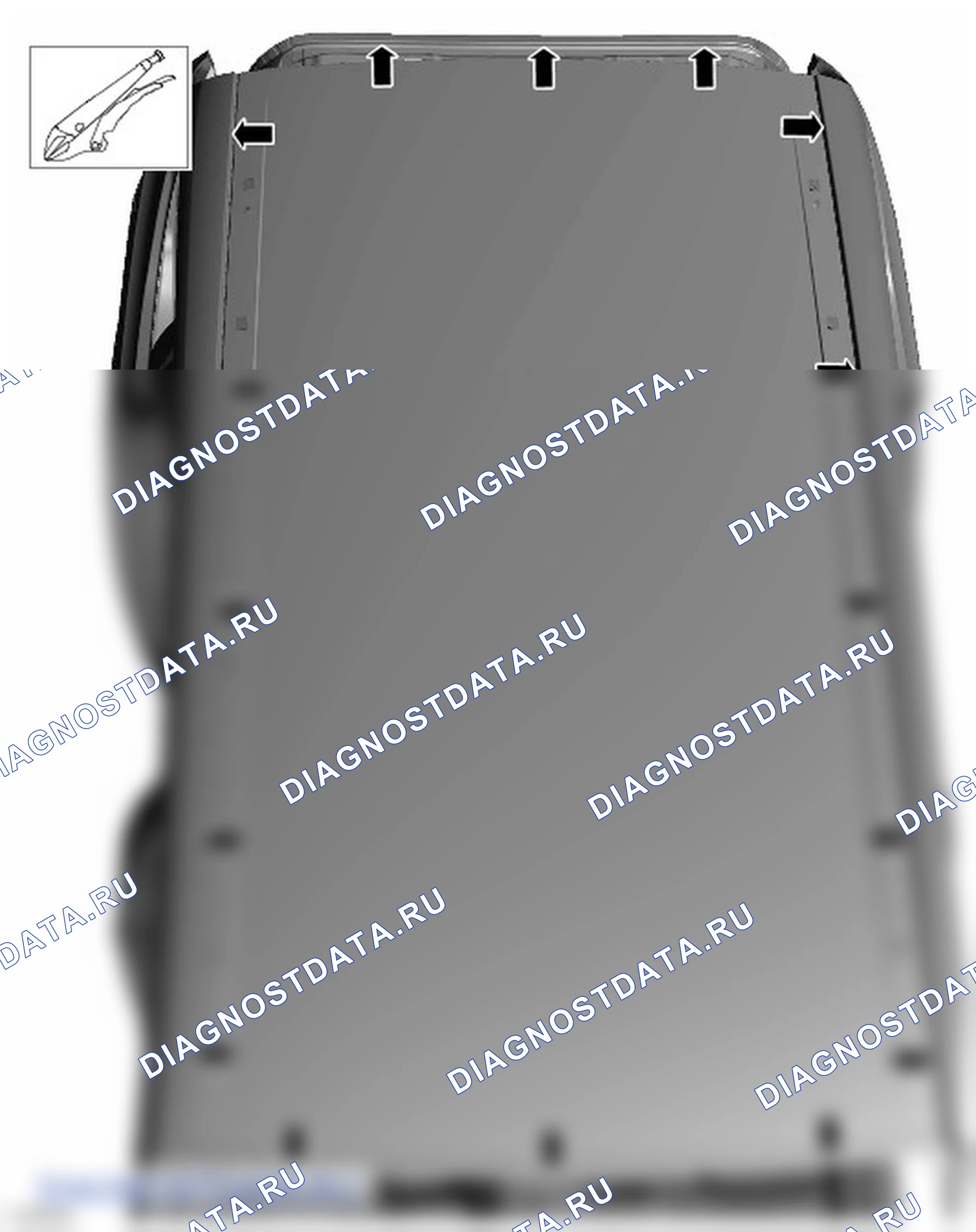 Как снять и установить панель крыши. Ford Galaxy III