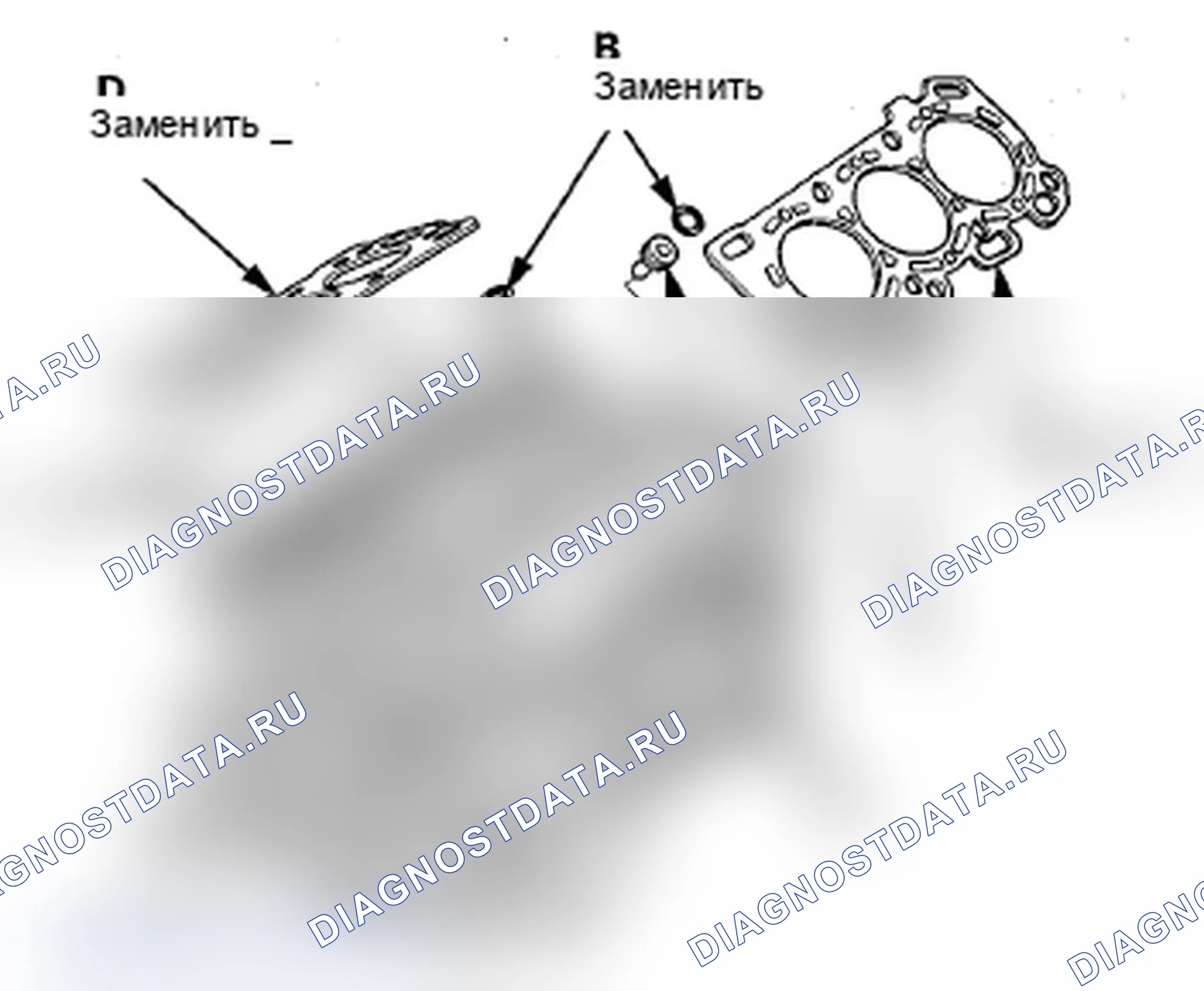 Рис. 189: Установка головки цилиндров. Acura MDX II рестайлинг