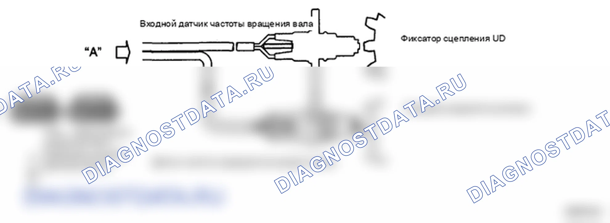 Рис. 84: ДАТЧИК ЧАСТОТЫ ВРАЩЕНИЯ ВХОДНОГО ВАЛА. Hyundai Santa Fe II