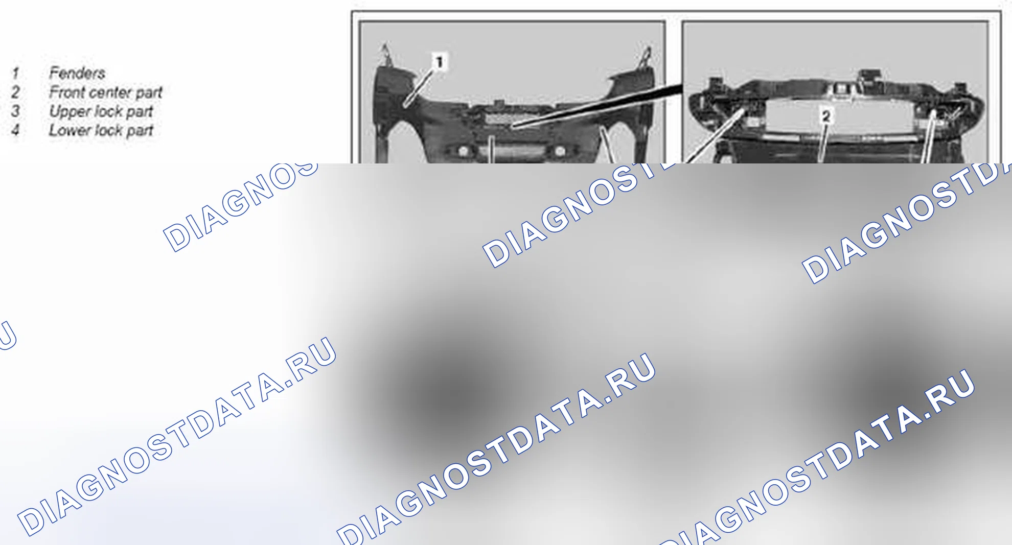 Рис. 102: Снять / установить переднюю центральную часть - AR88,00-P-xtegx1 1100MCC. Kia Soul I