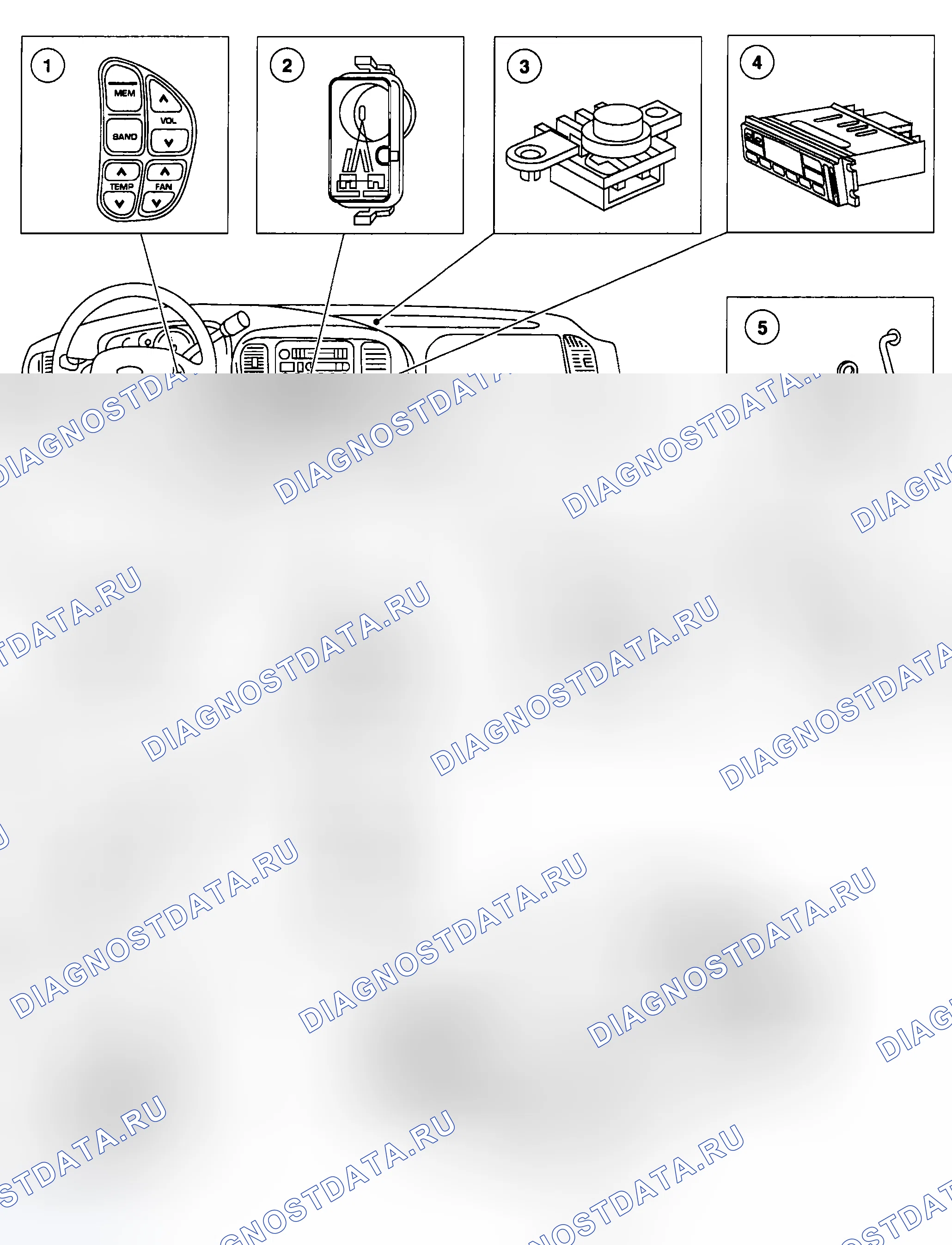 Рис. 152: Расположение компонентов - EATC. Ford Pickup F250 Super Duty I