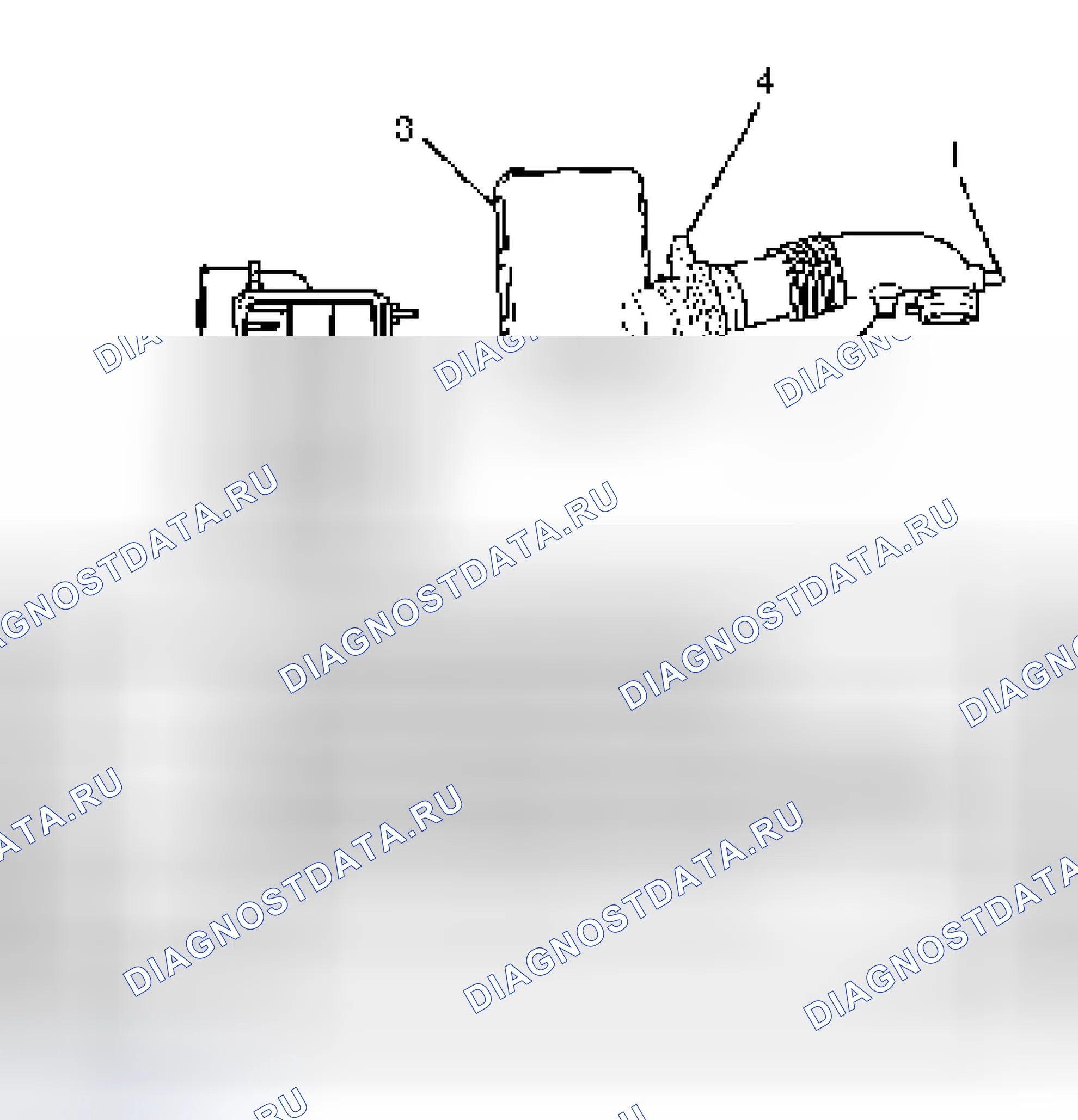Рис. 128: ДЕМОНТАЖ. Isuzu Axiom I