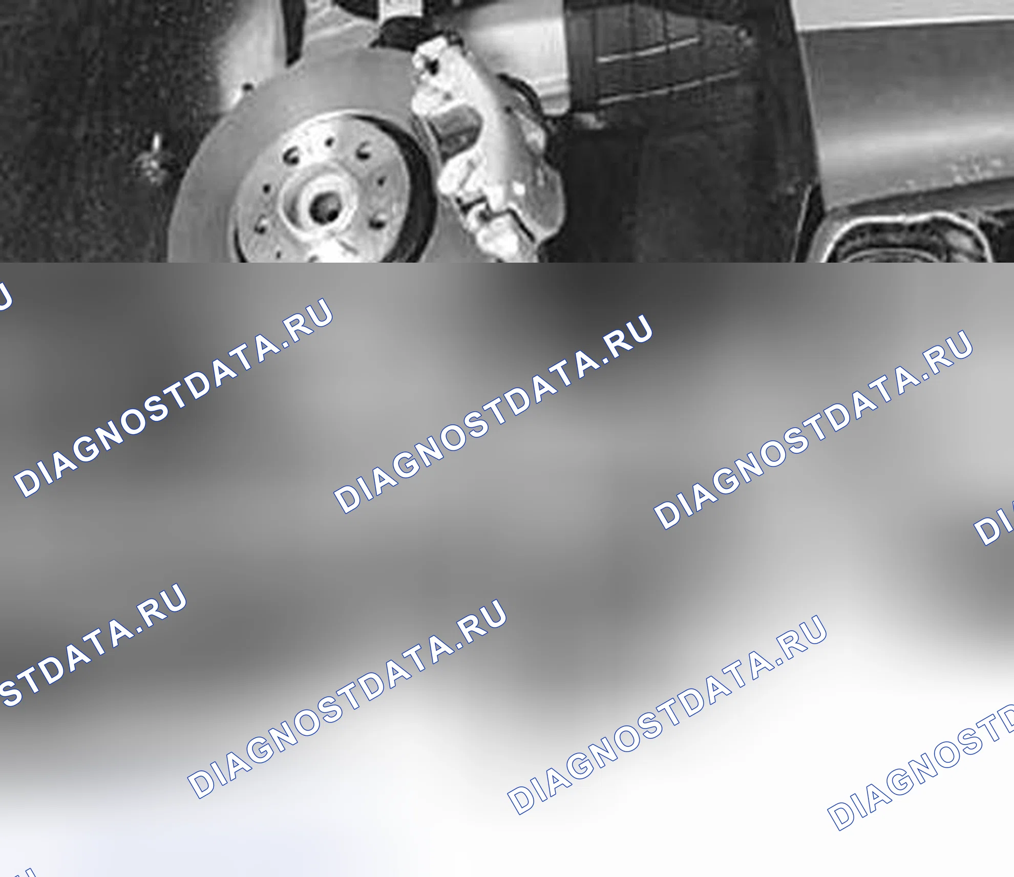 Рис. 75: Затяжка винтов подрамника (с обеих сторон). Volvo S60 I