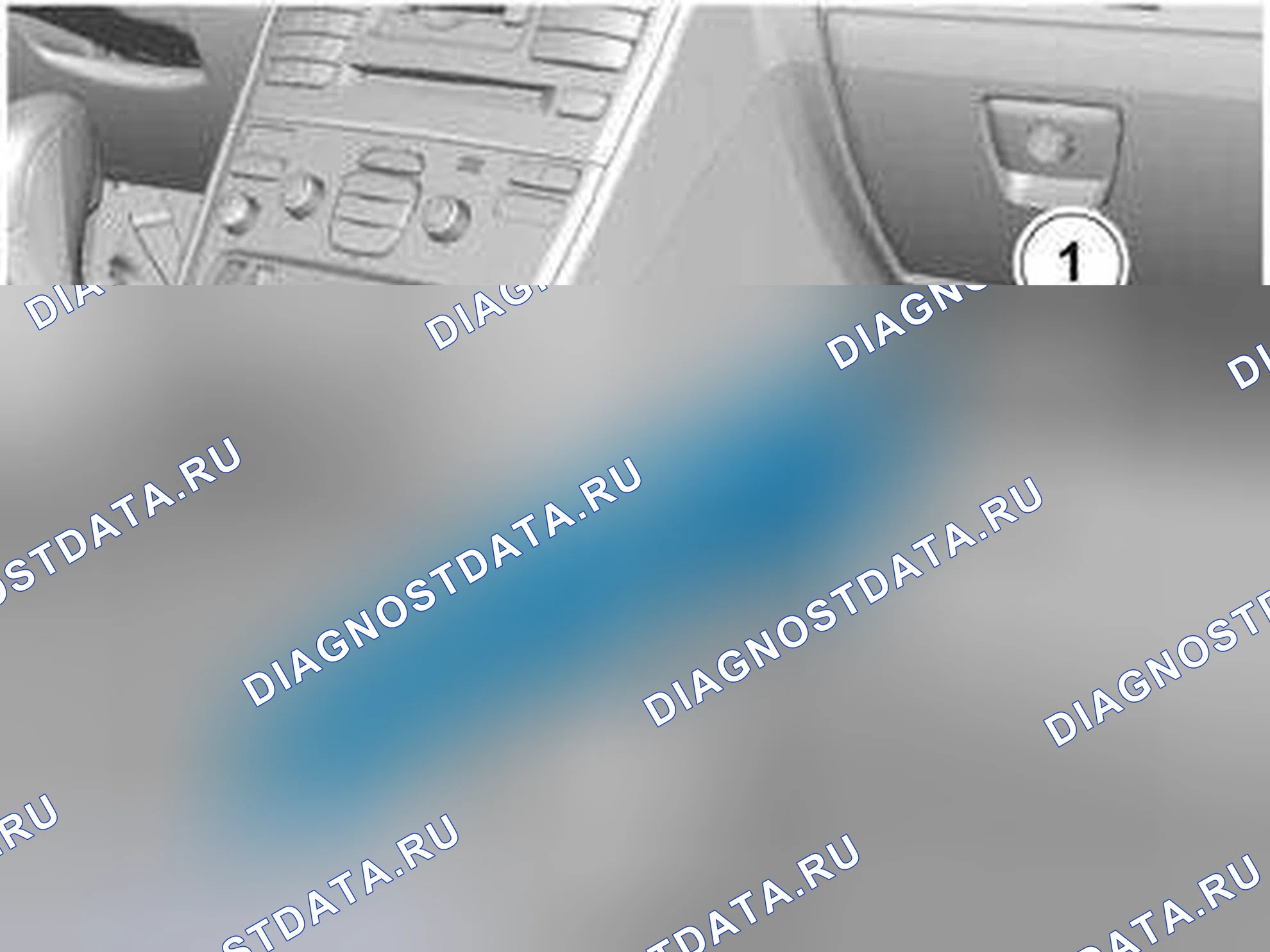Рис. 1575: МУЗЫКАЛЬНЫЙ ПЛЕЕР USB / IPOD. Volvo XC90 I рестайлинг