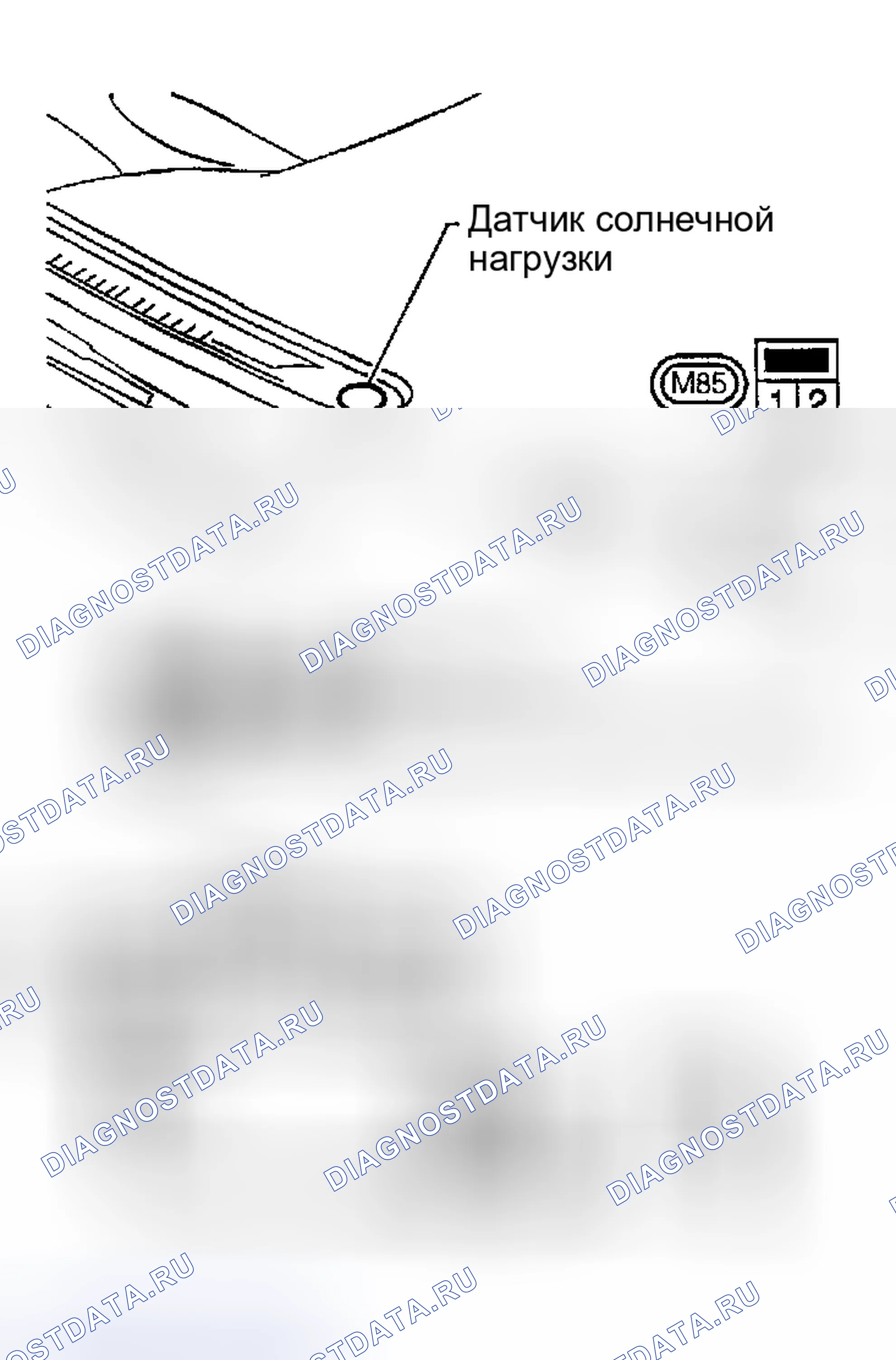 Рис. 191: Датчик солнечной нагрузки. Infiniti I35 II