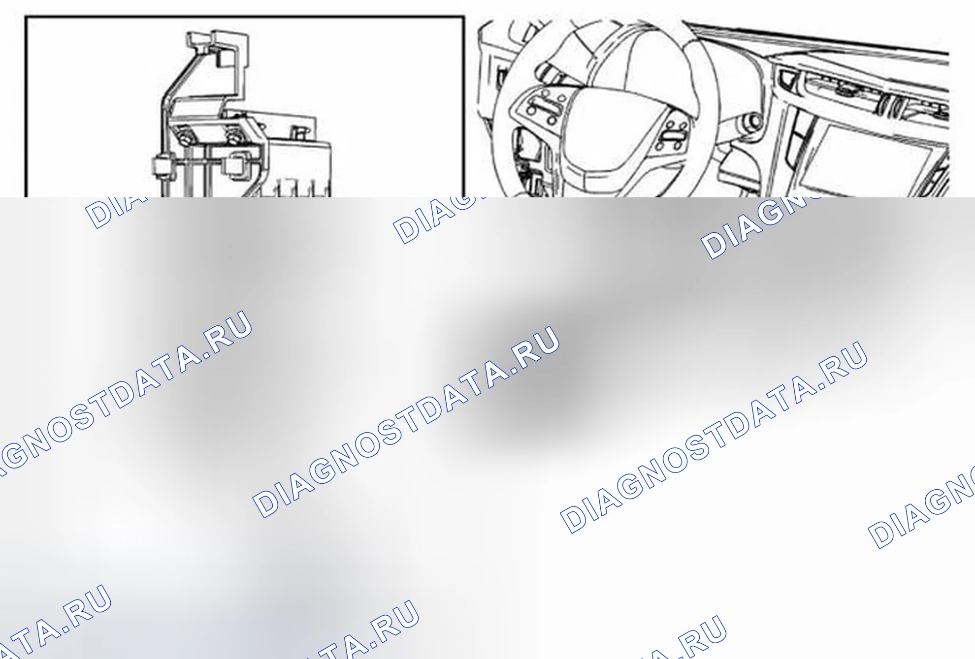 Рис. 28: Замена разветвителя навигационного сигнала. Cadillac ELR I
