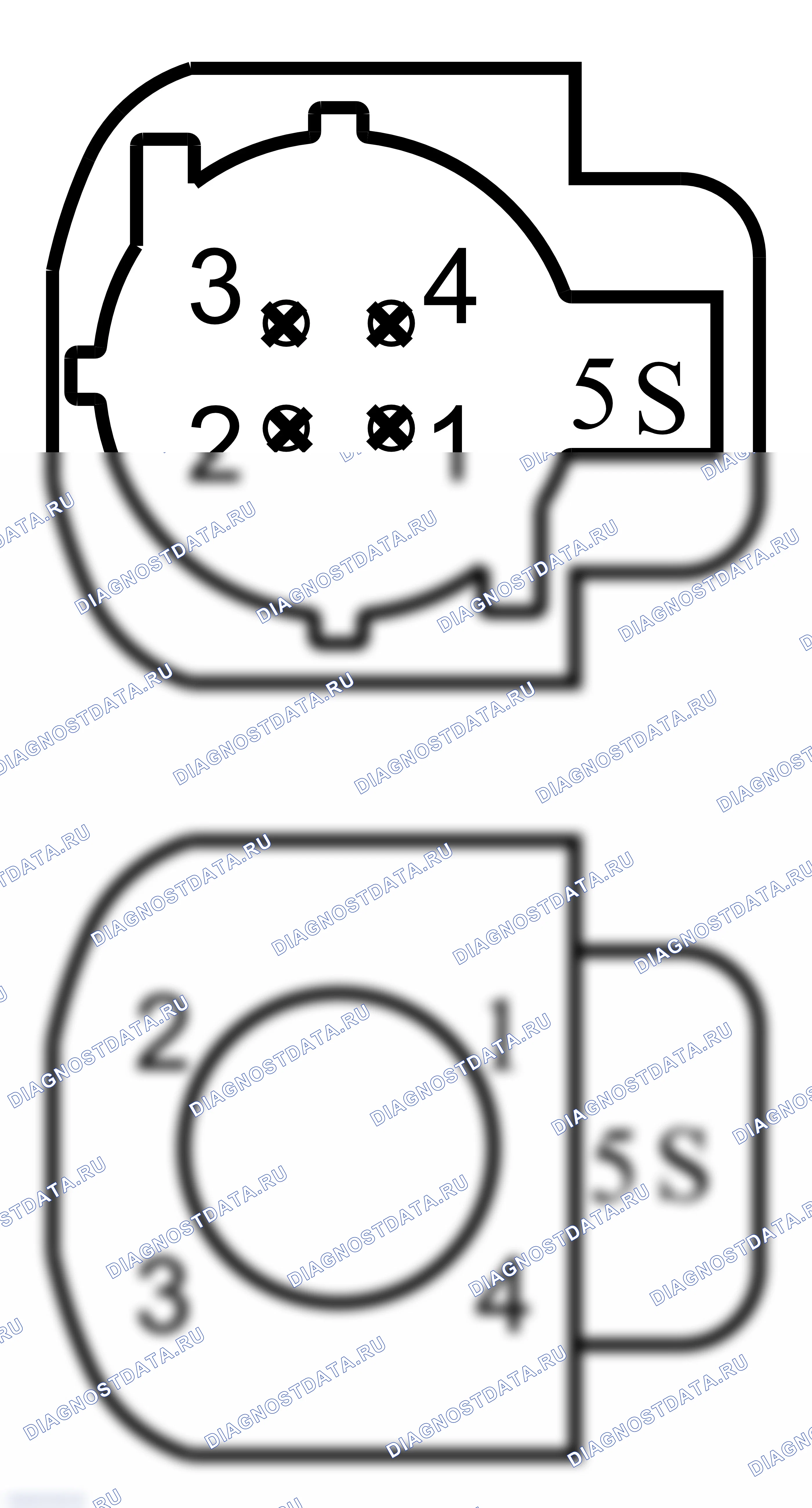 Распиновка разъёма 4E0 035 750 B — внешний вид и расположение контактов. Porsche 718 Cayman 982