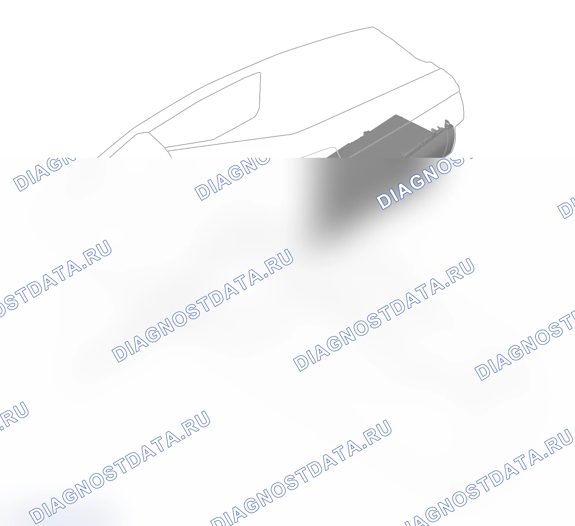 Схема расположения бардачка — Haval Shenshou. Haval Shenshou I
