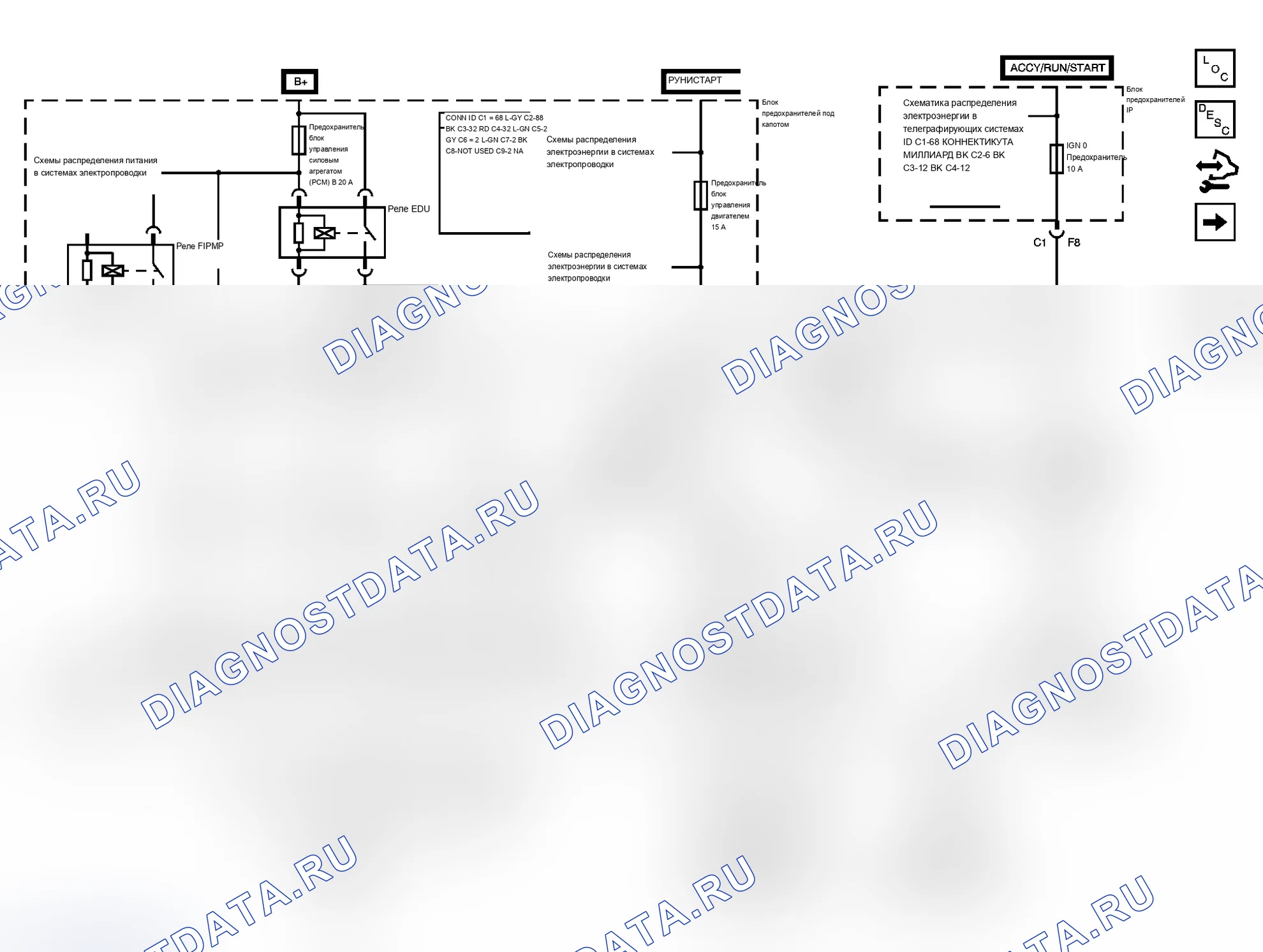Рис. 4: Схема управления двигателем. Chevrolet Cab & Chassis Silverado 3500 