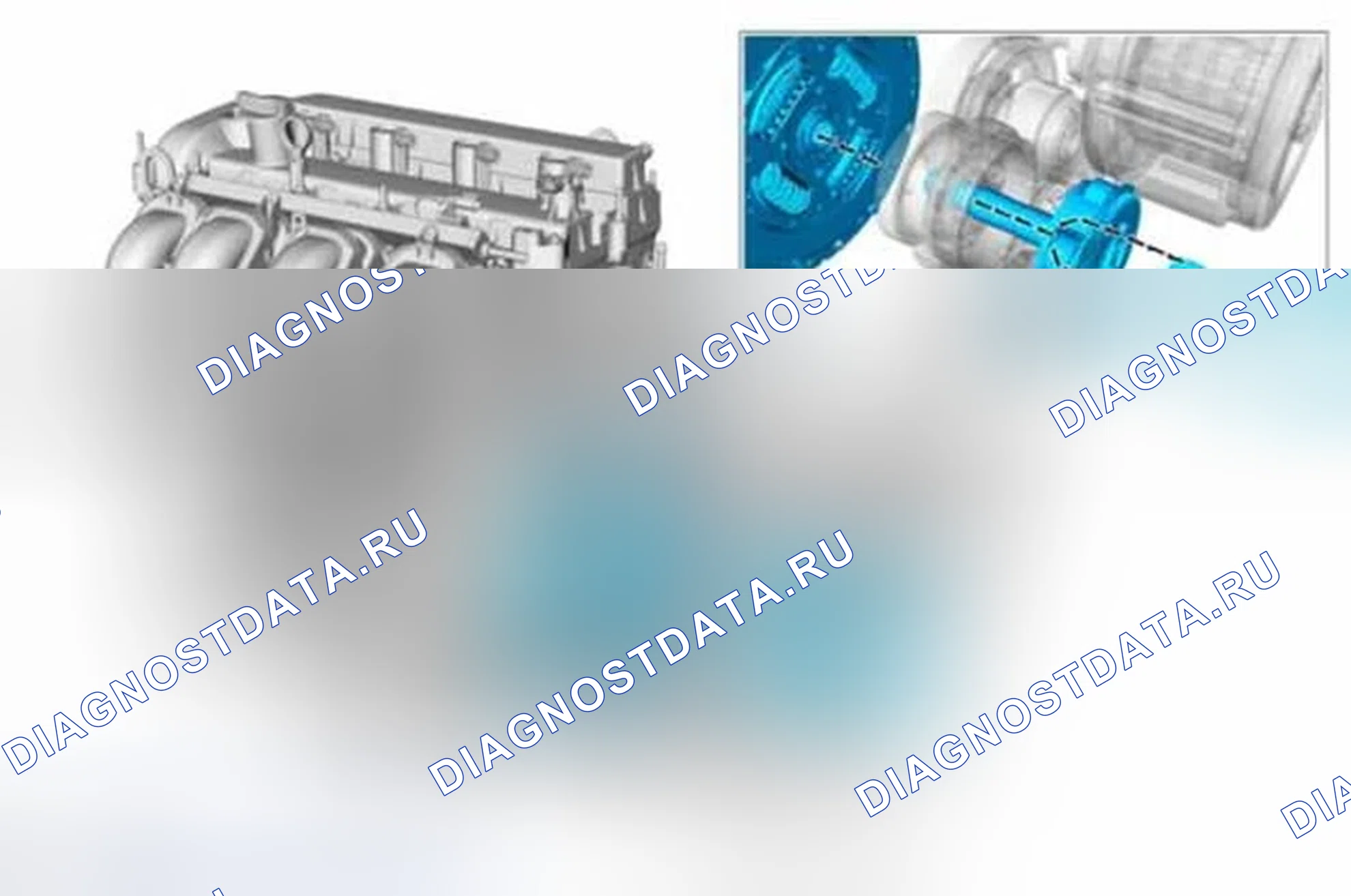 Рис. 40: Поток пусковой мощности двигателя. Ford C-MAX II