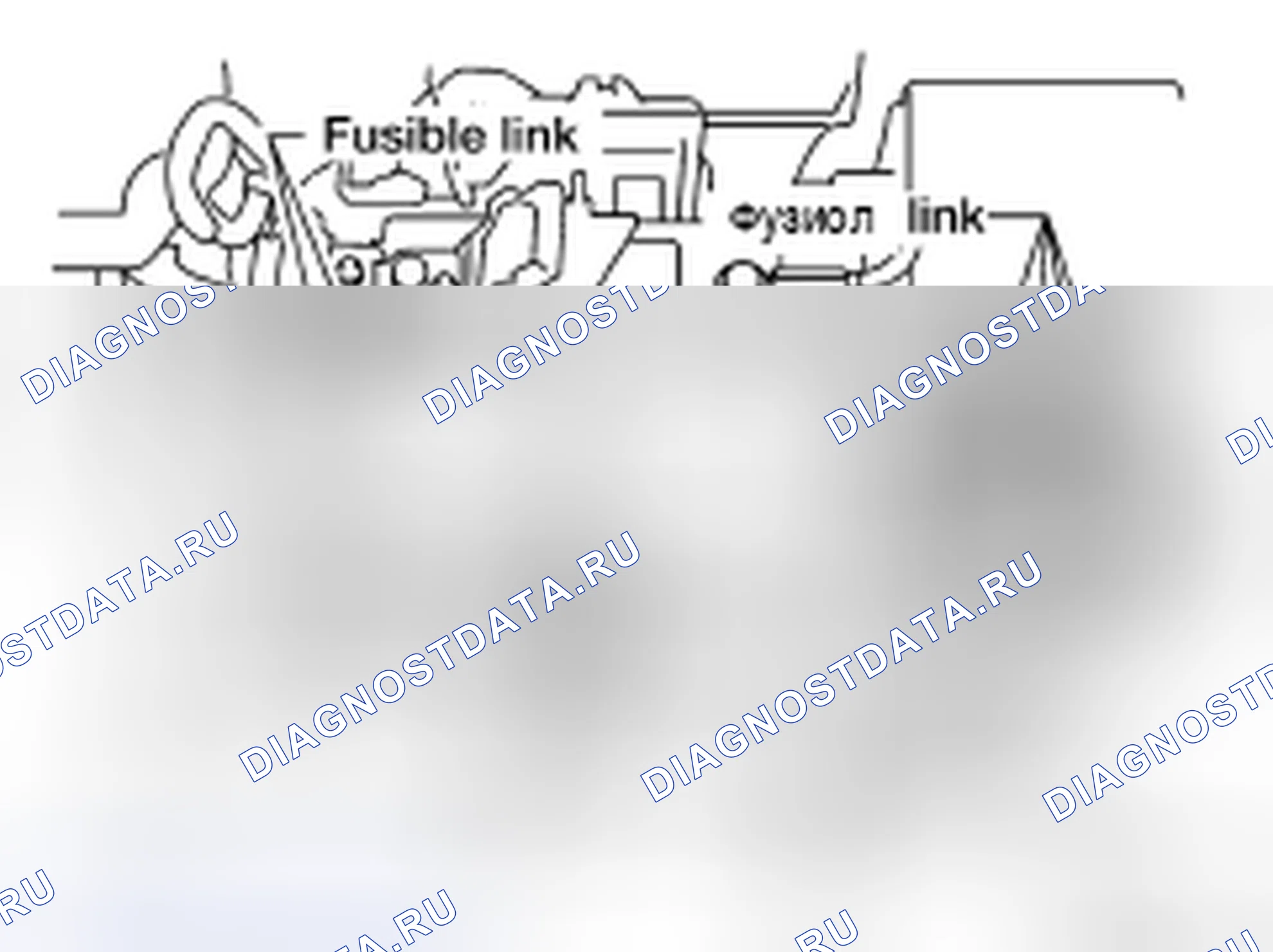 Рис. 49: Идентификация плавкой вставки. Nissan Sentra B16