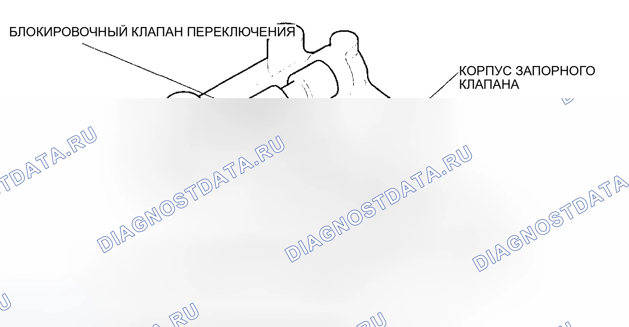 Рис. 175: Корпус блокировочного клапана. Honda Civic VII рестайлинг