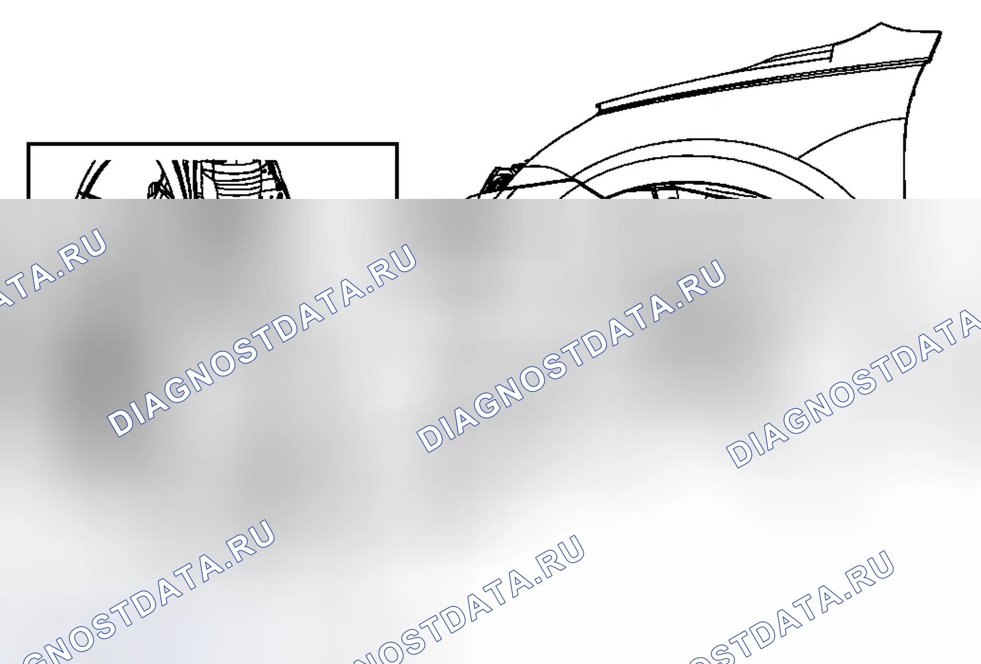 Рис. 3: Замена переднего вкладыша передней рулевой рубки (анклав - Acadia). Chevrolet Traverse I
