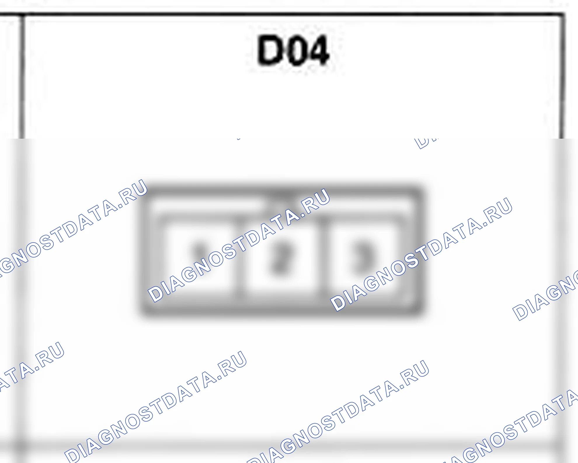 Распиновка разъёма D04 — дверного жгута. Hyundai H-1 A1