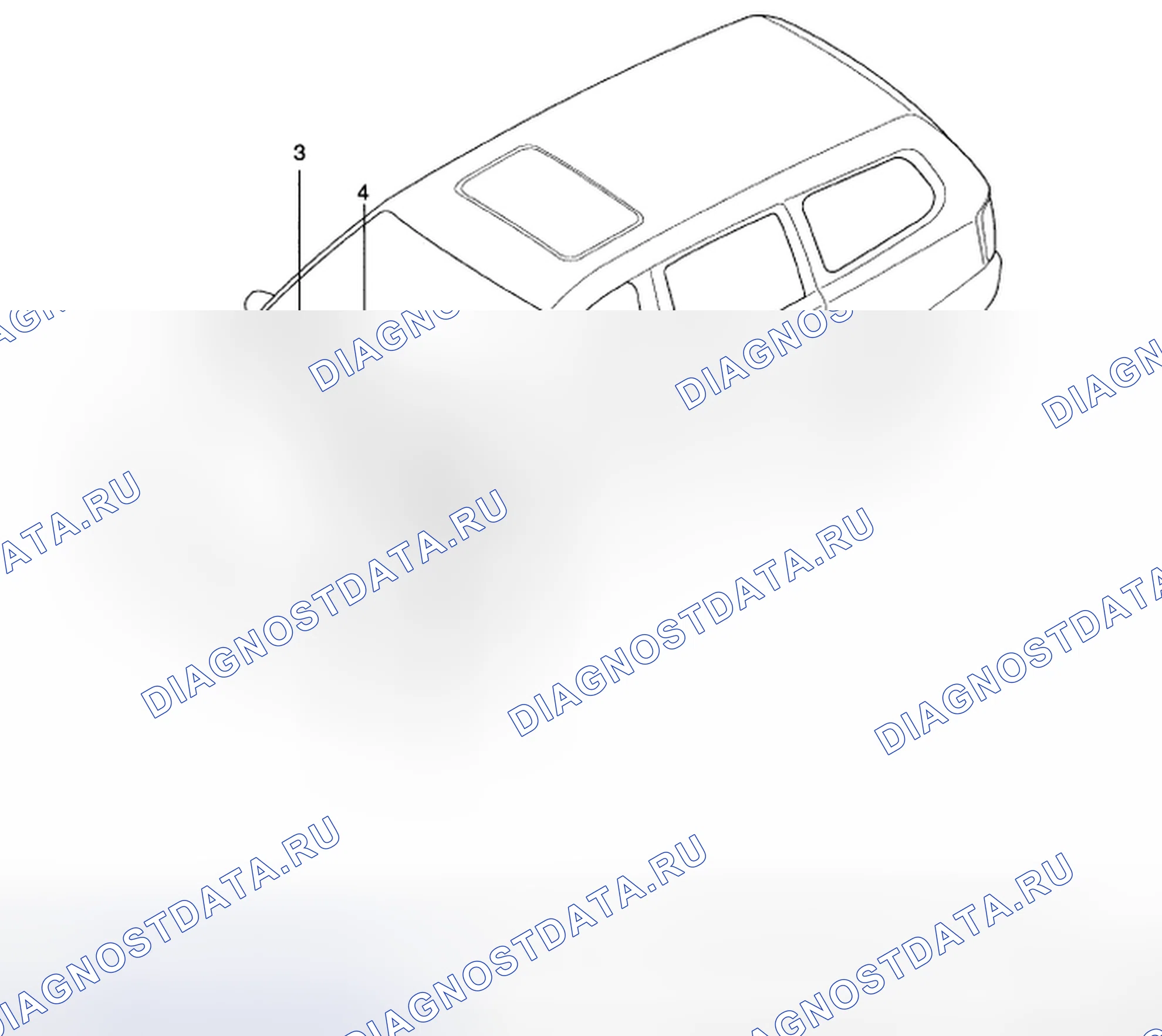 Рис. 1: РАСПОЛОЖЕНИЕ КОМПОНЕНТОВ. Kia Sedona II
