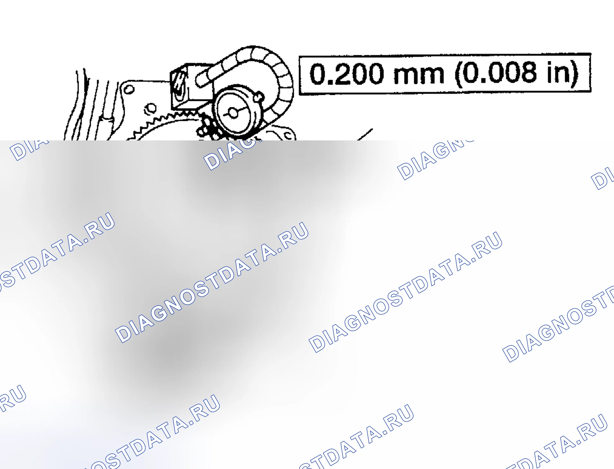 Рис. 138: ПРОВЕРКА БИЕНИЯ МАХОВИКА. Mazda Tribute I