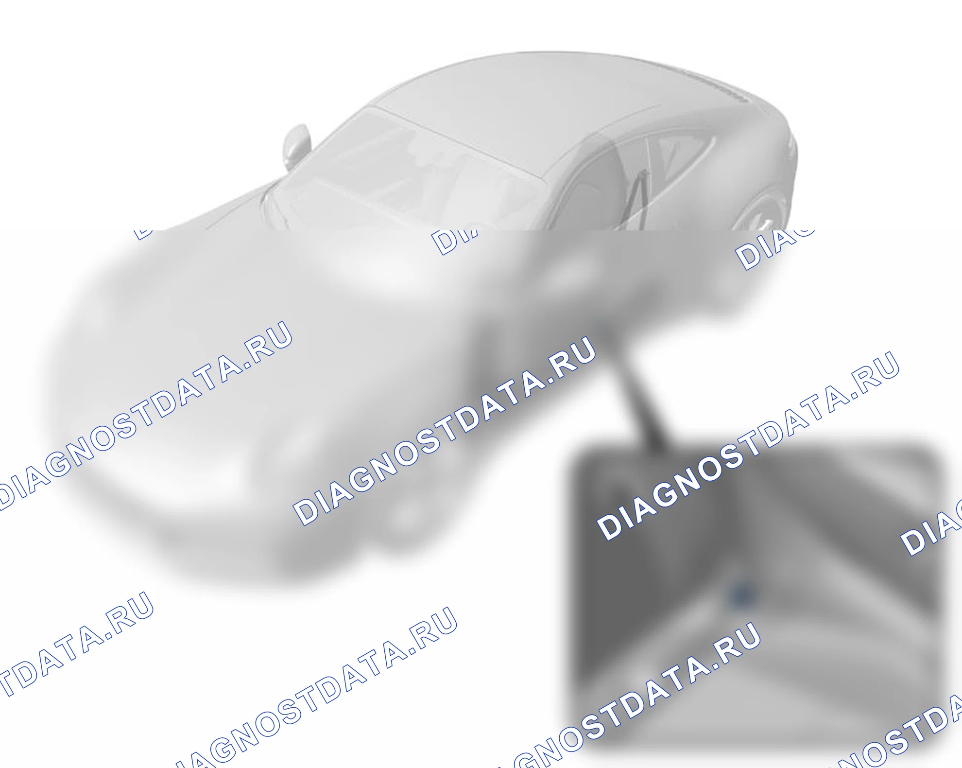 Датчик столкновения на стойке B со стороны водителя, неисправность. Porsche Taycan J1