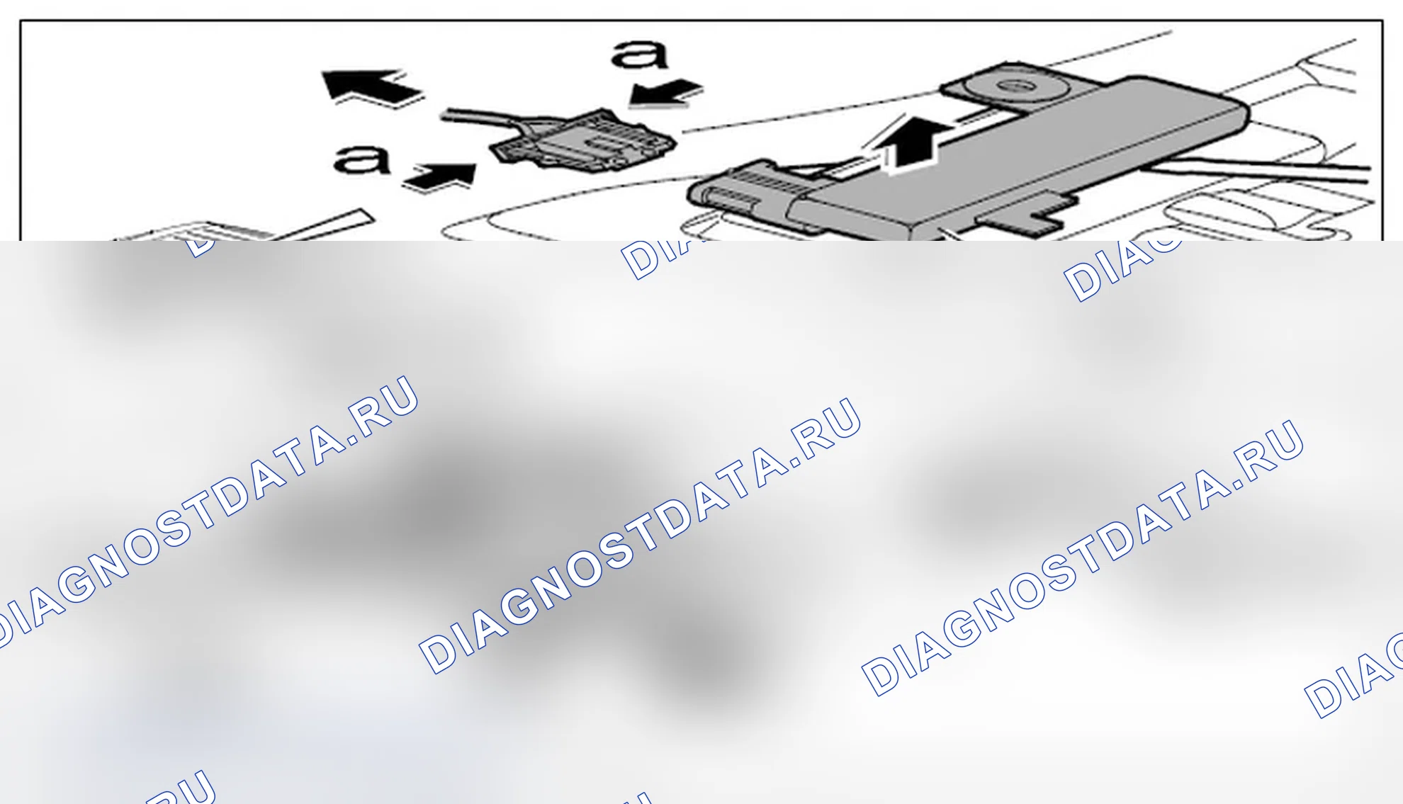 Рис. 732: Розетка на дверном разъеме. Porsche Cayenne S I