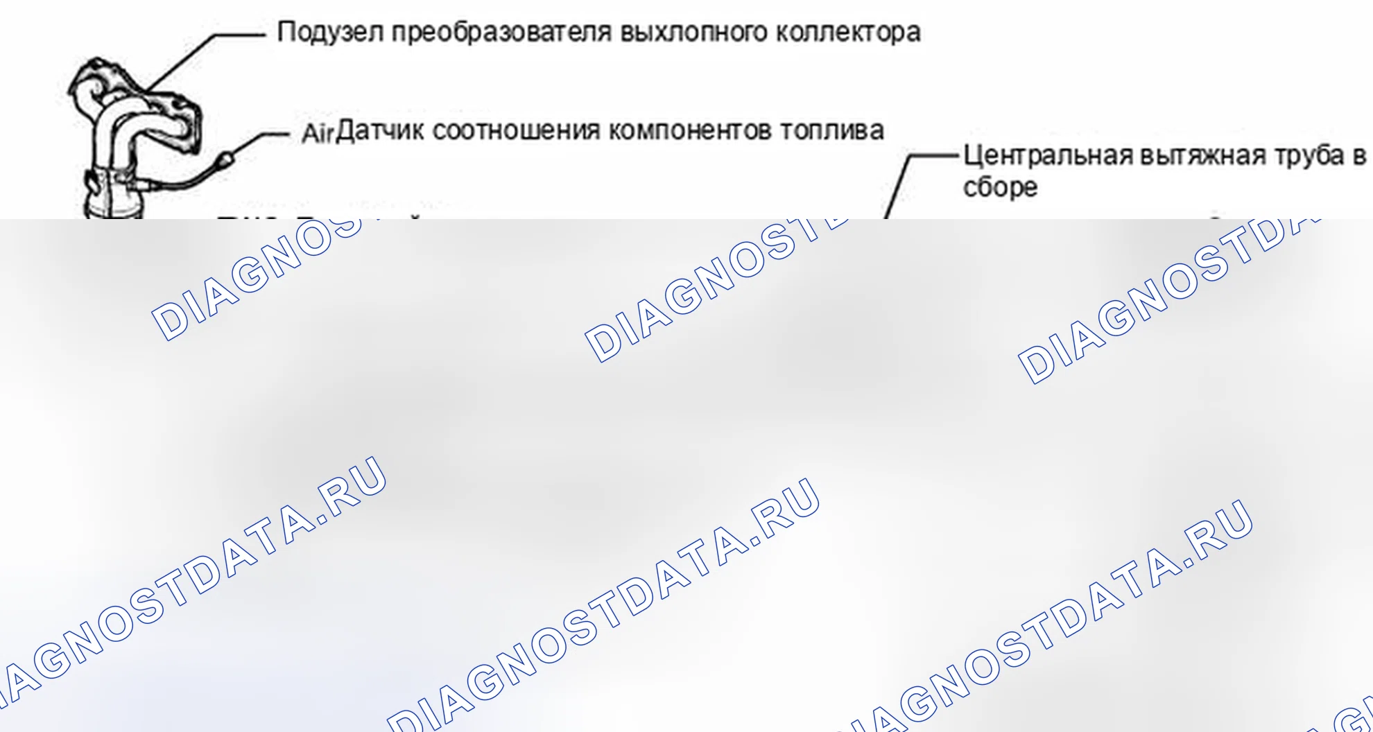Рис. 328: РАСПОЛОЖЕНИЕ КАТАЛИЗАТОРА. Toyota RAV4 III рестайлинг
