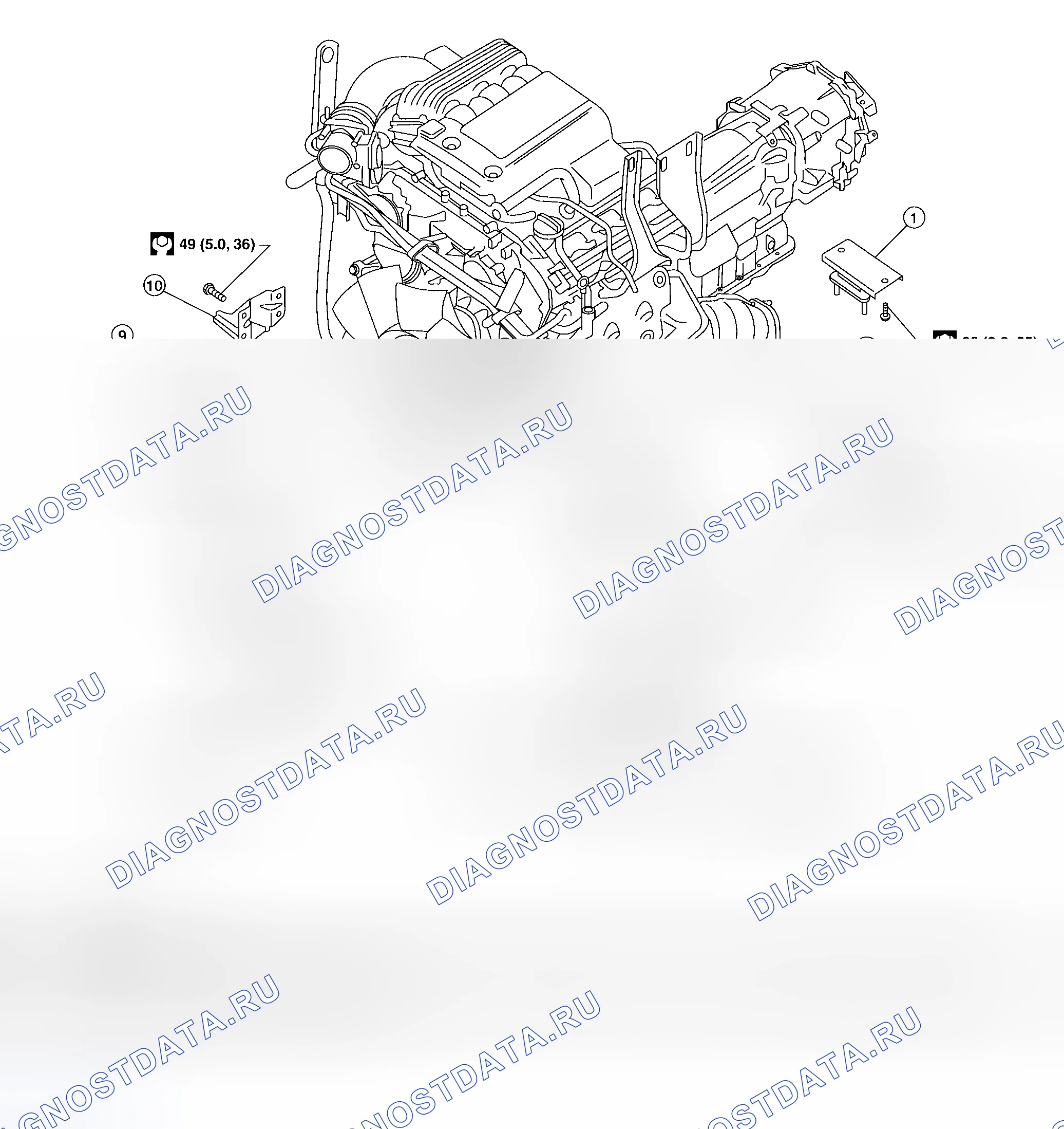 Рис. 207: Демонтаж и монтаж. Honda Jazz AA I